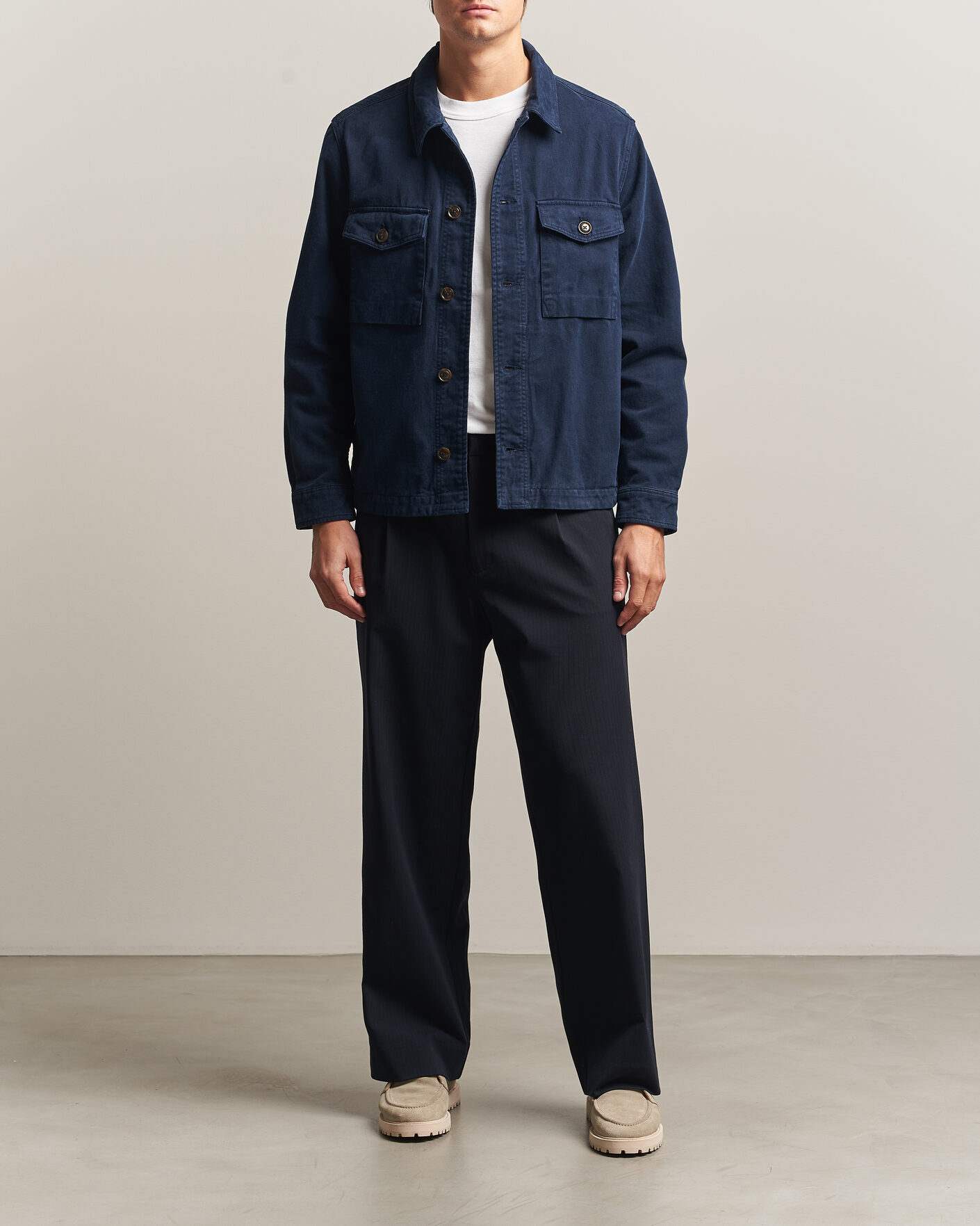 Mies | Kauluspaidat | PS Paul Smith | Pocket Overshirt Navy