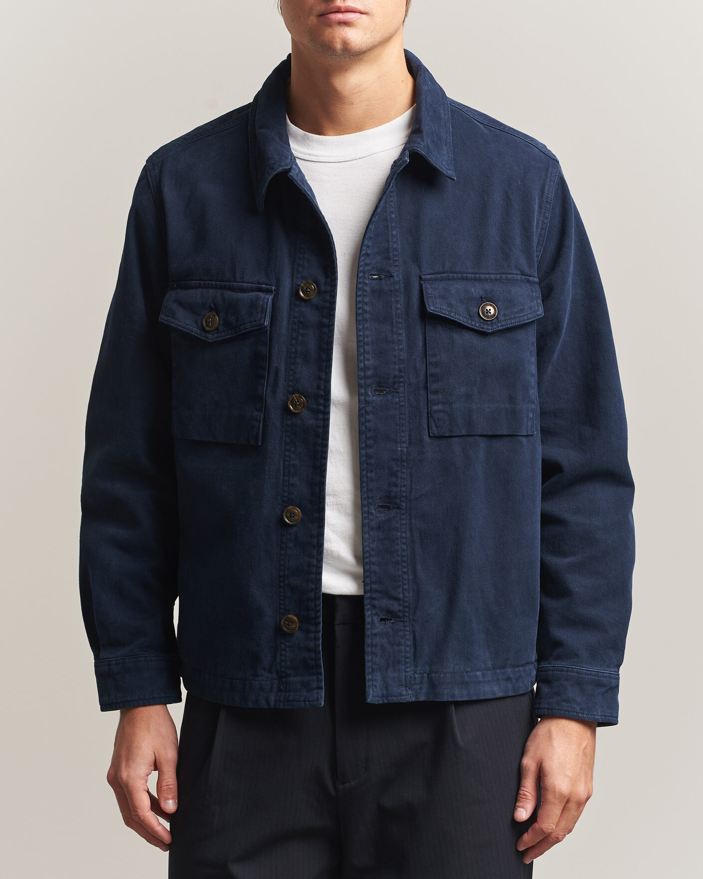 Mies | Kauluspaidat | PS Paul Smith | Pocket Overshirt Navy