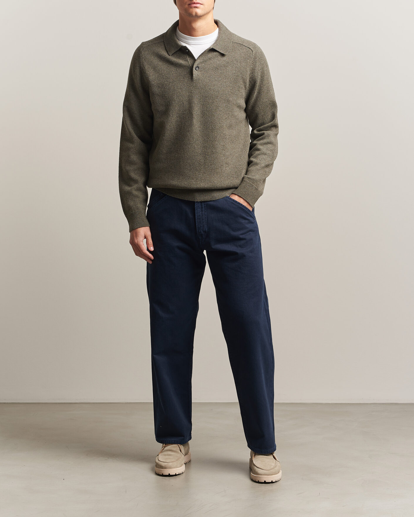 Mies | Housut | PS Paul Smith | Relaxed Fit 5-Pocket Pants Navy