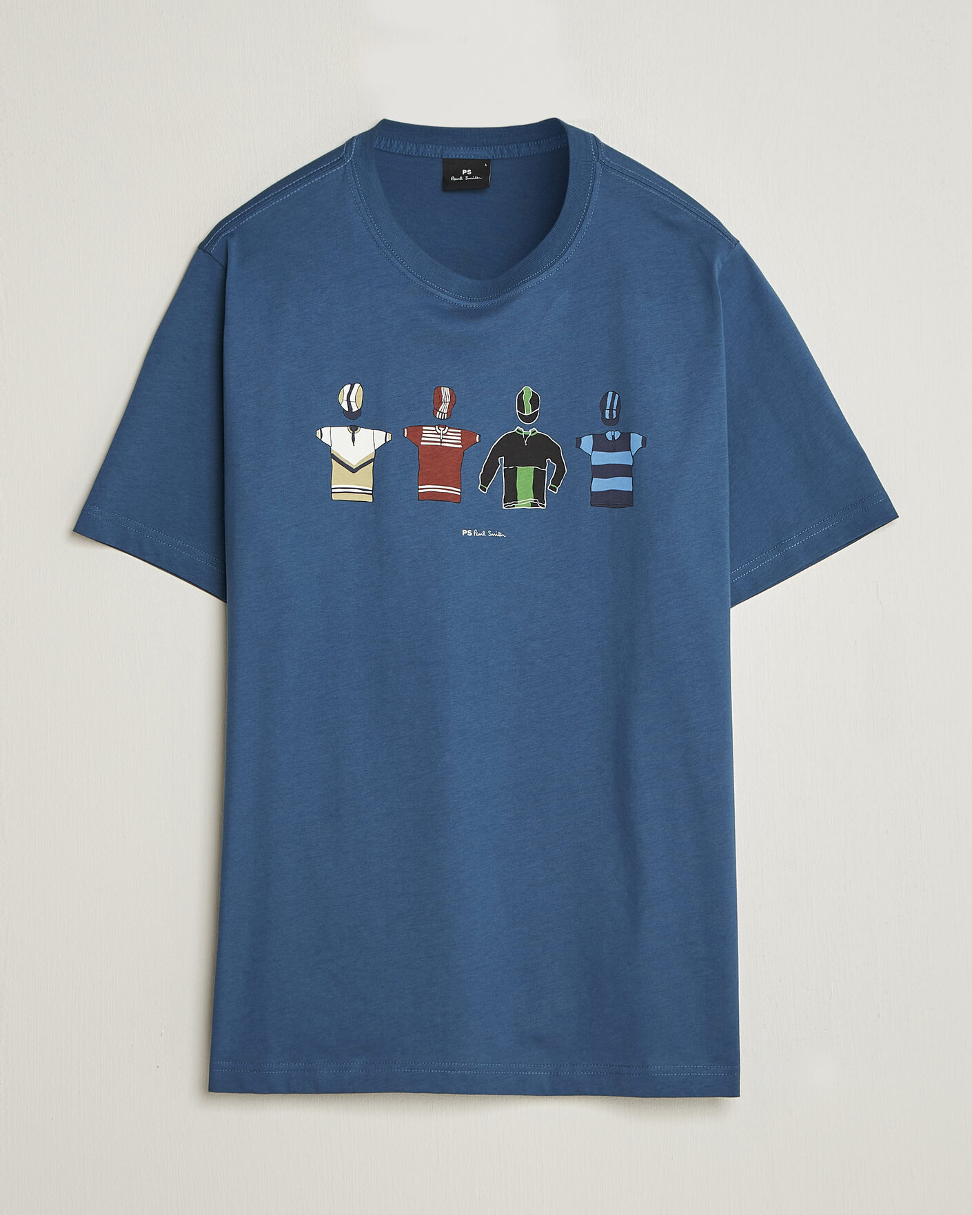 Mies | T-paidat | PS Paul Smith | Cycle Jersey's Crew Neck T-Shirt Blue