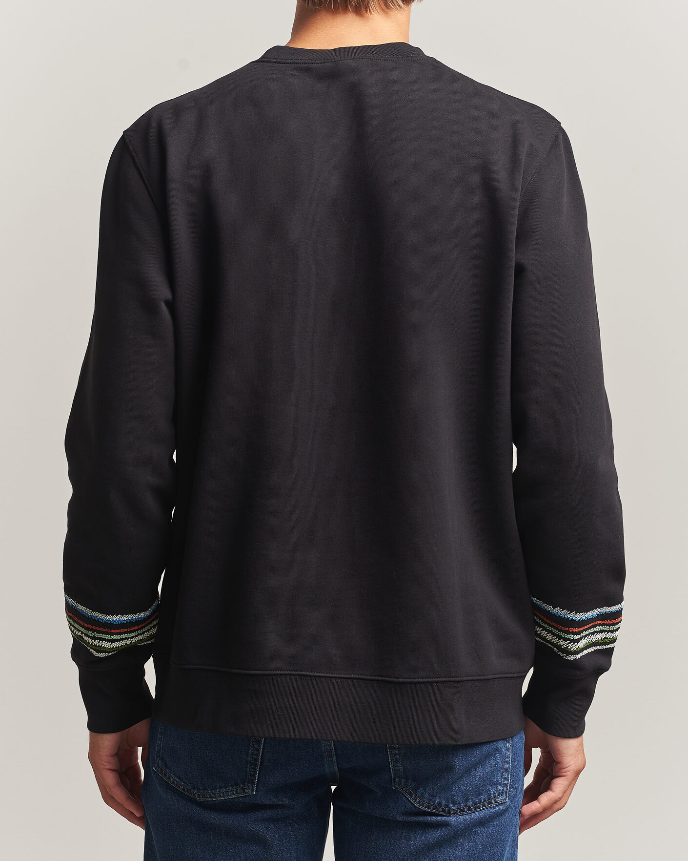 Mies | Puserot | PS Paul Smith | Stripes Crew Neck Sweatshirt Black