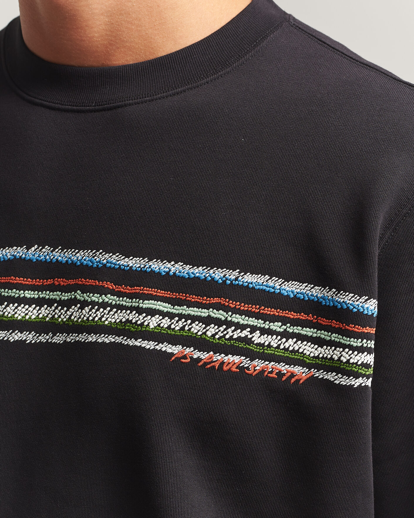 Mies | Puserot | PS Paul Smith | Stripes Crew Neck Sweatshirt Black