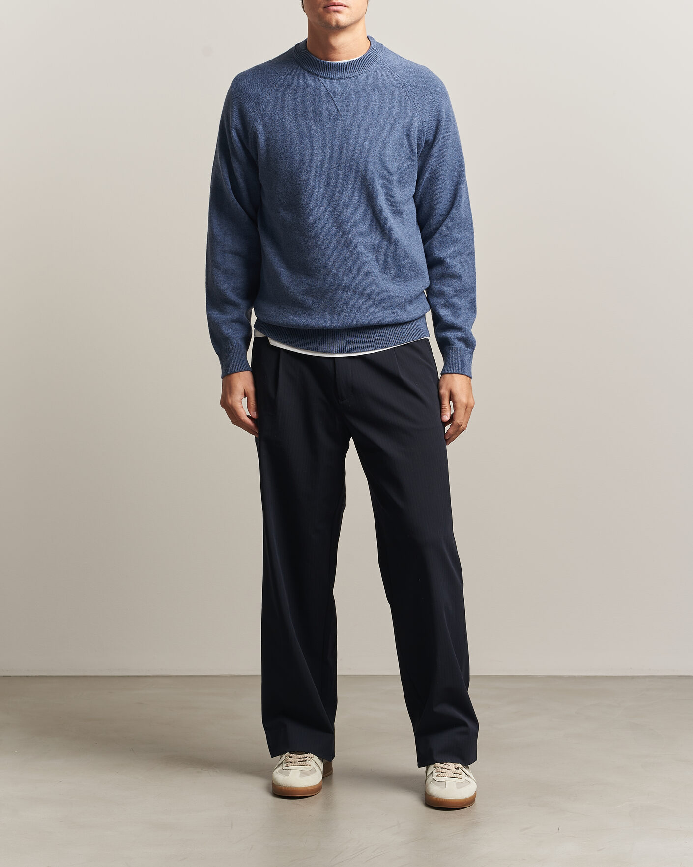 Mies | Puserot | PS Paul Smith | Wool Knitted Sweater Blue