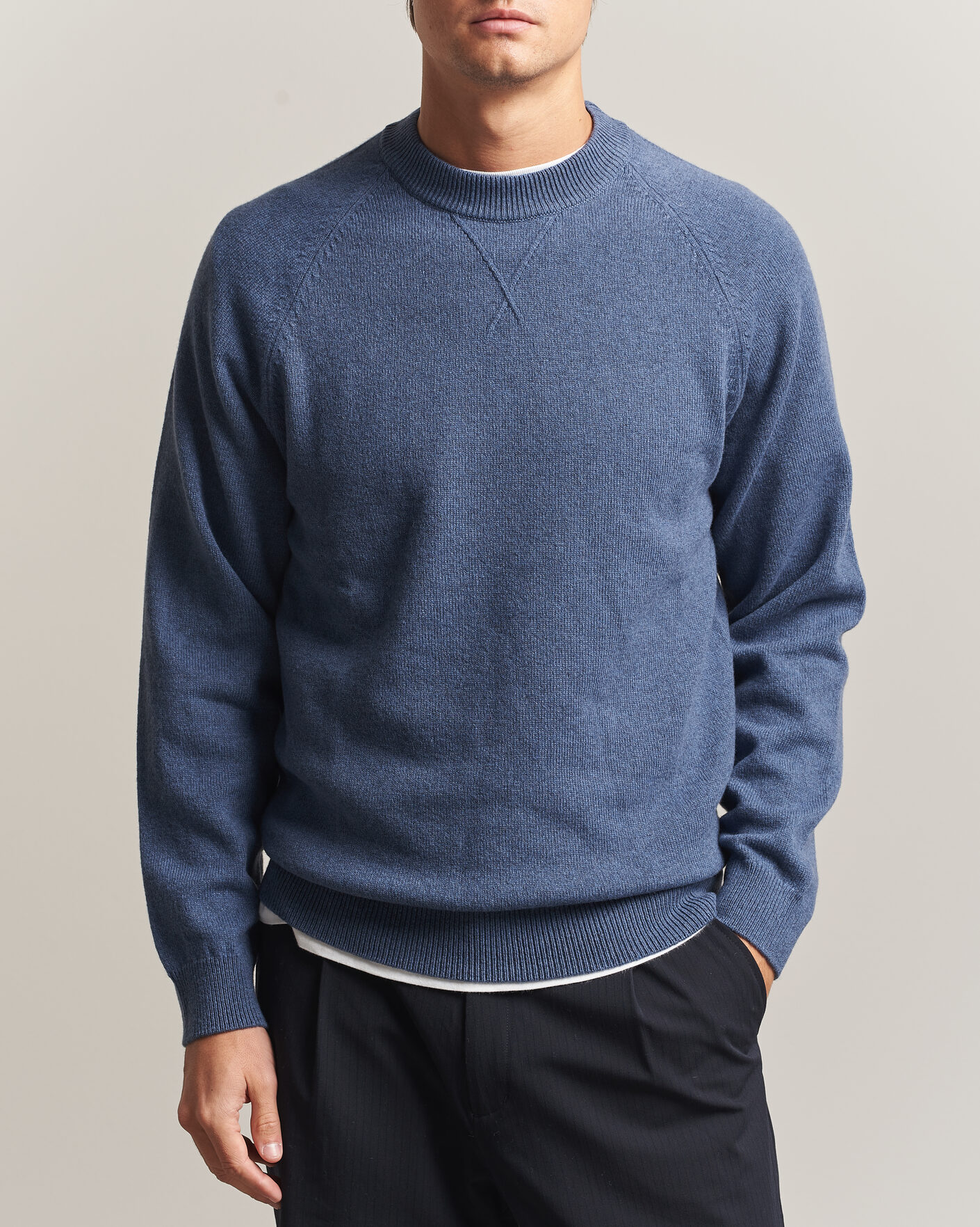 Mies | Puserot | PS Paul Smith | Wool Knitted Sweater Blue