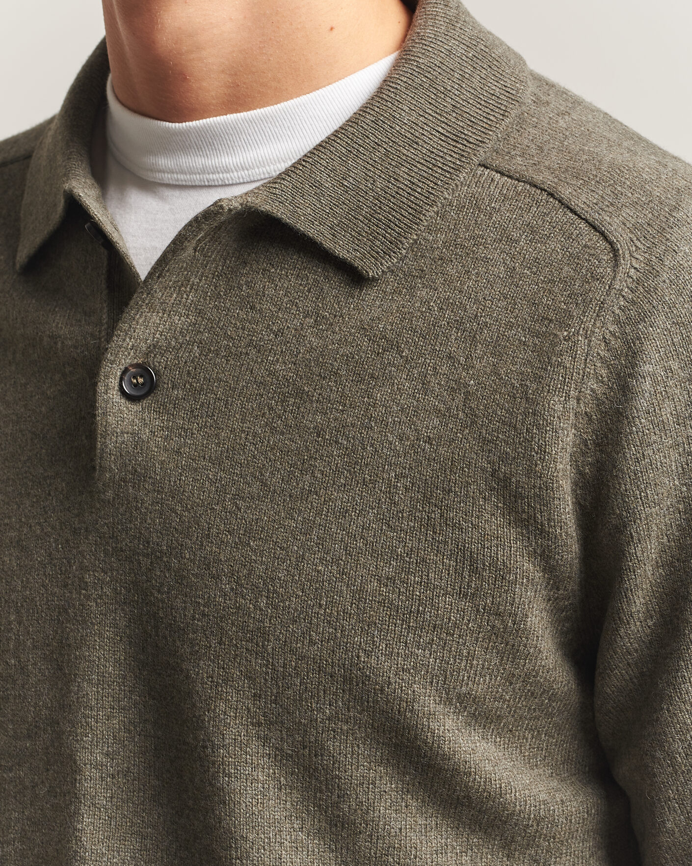 Mies | Puserot | PS Paul Smith | Wool Knitted Polo Green