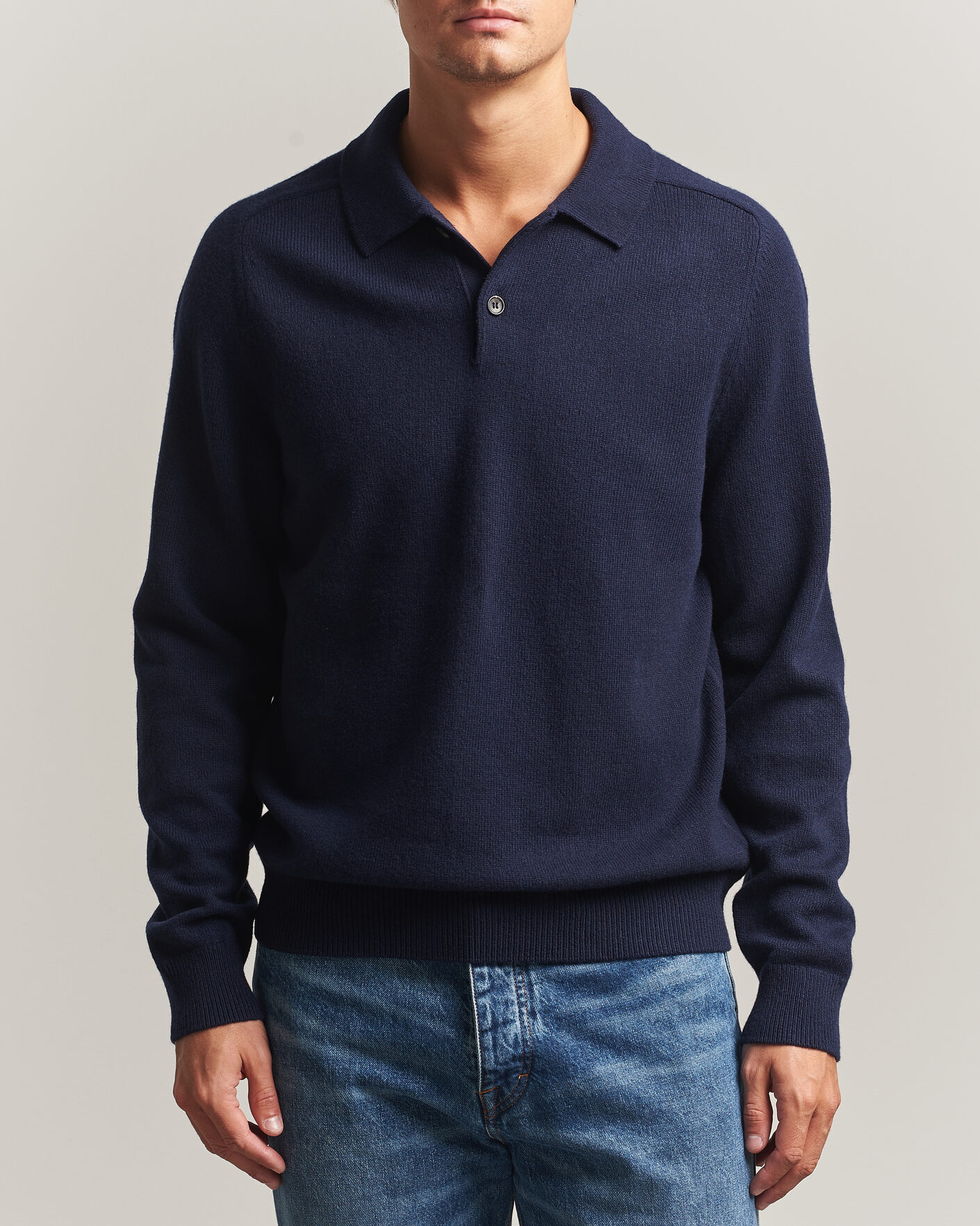 Mies | Puserot | PS Paul Smith | Wool Knitted Polo Navy