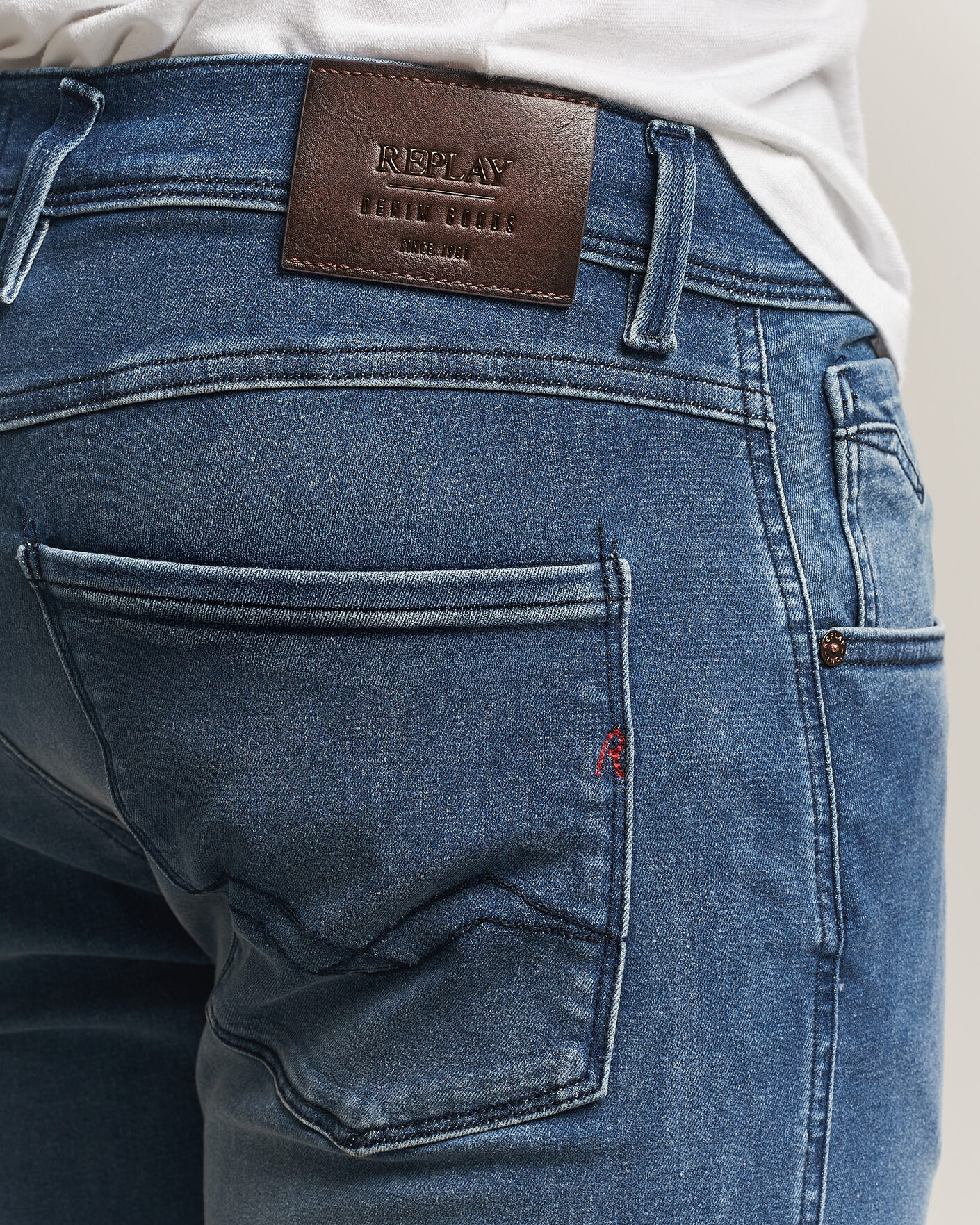 Mies | Farkut | Replay | Anbass Hyperflex Jeans Dark Blue