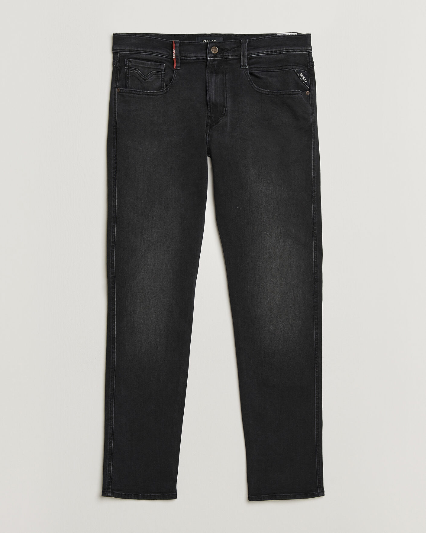 Mies | Farkut | Replay | Anbass Hyperflex Jeans Washed Black