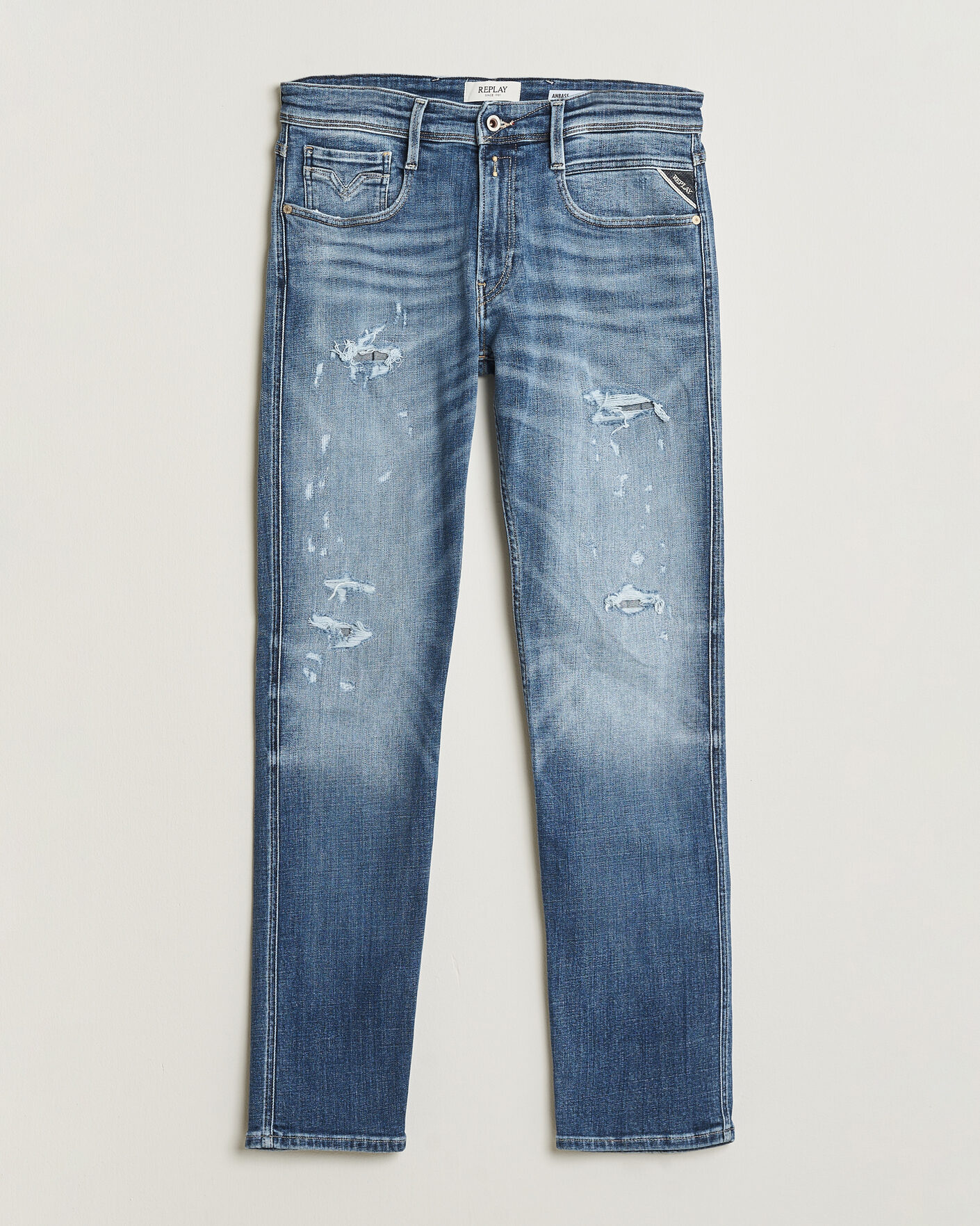 Mies | Farkut | Replay | Anbass 10 Years Wash Jeans Medium Blue