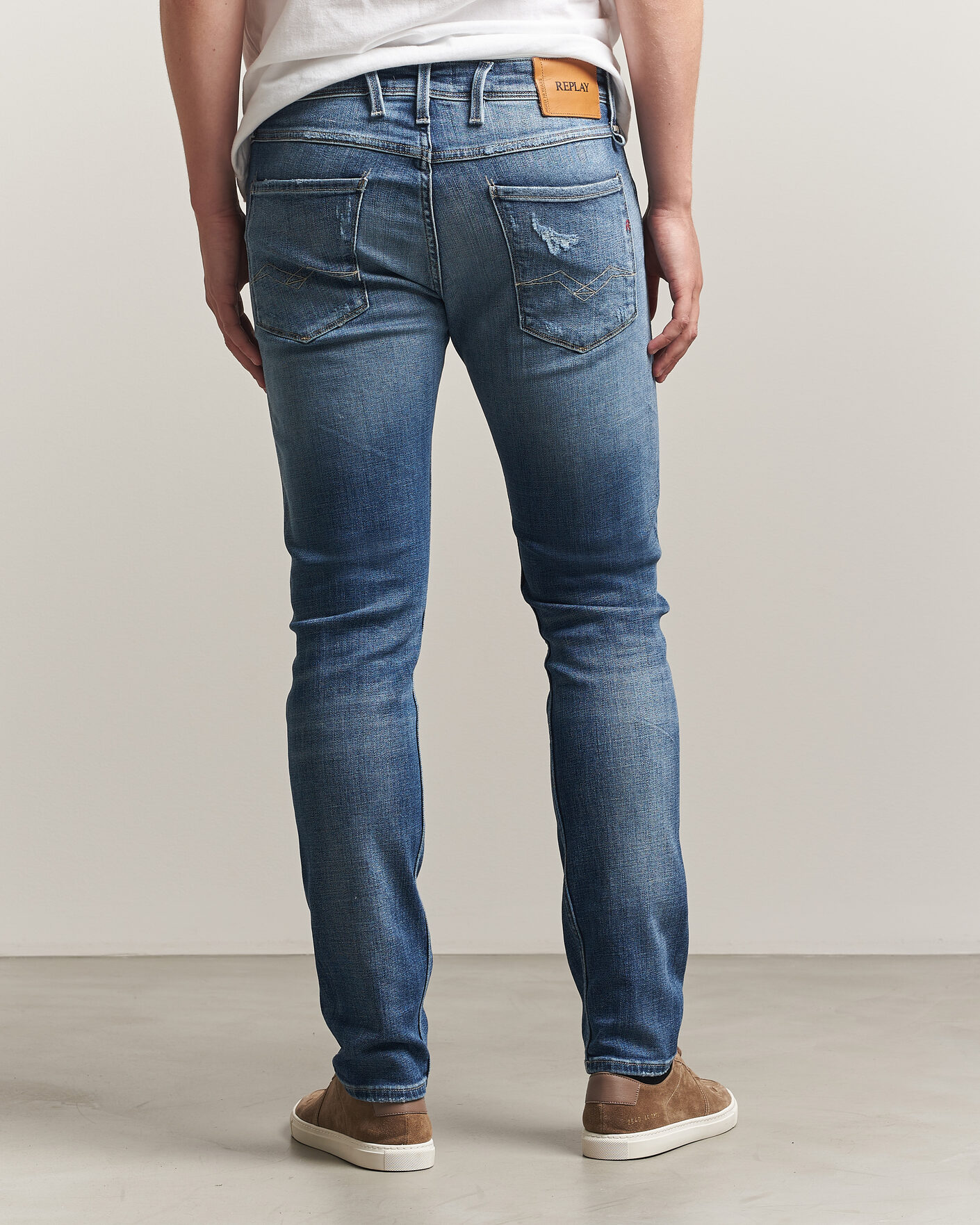 Mies | Farkut | Replay | Anbass 10 Years Wash Jeans Medium Blue