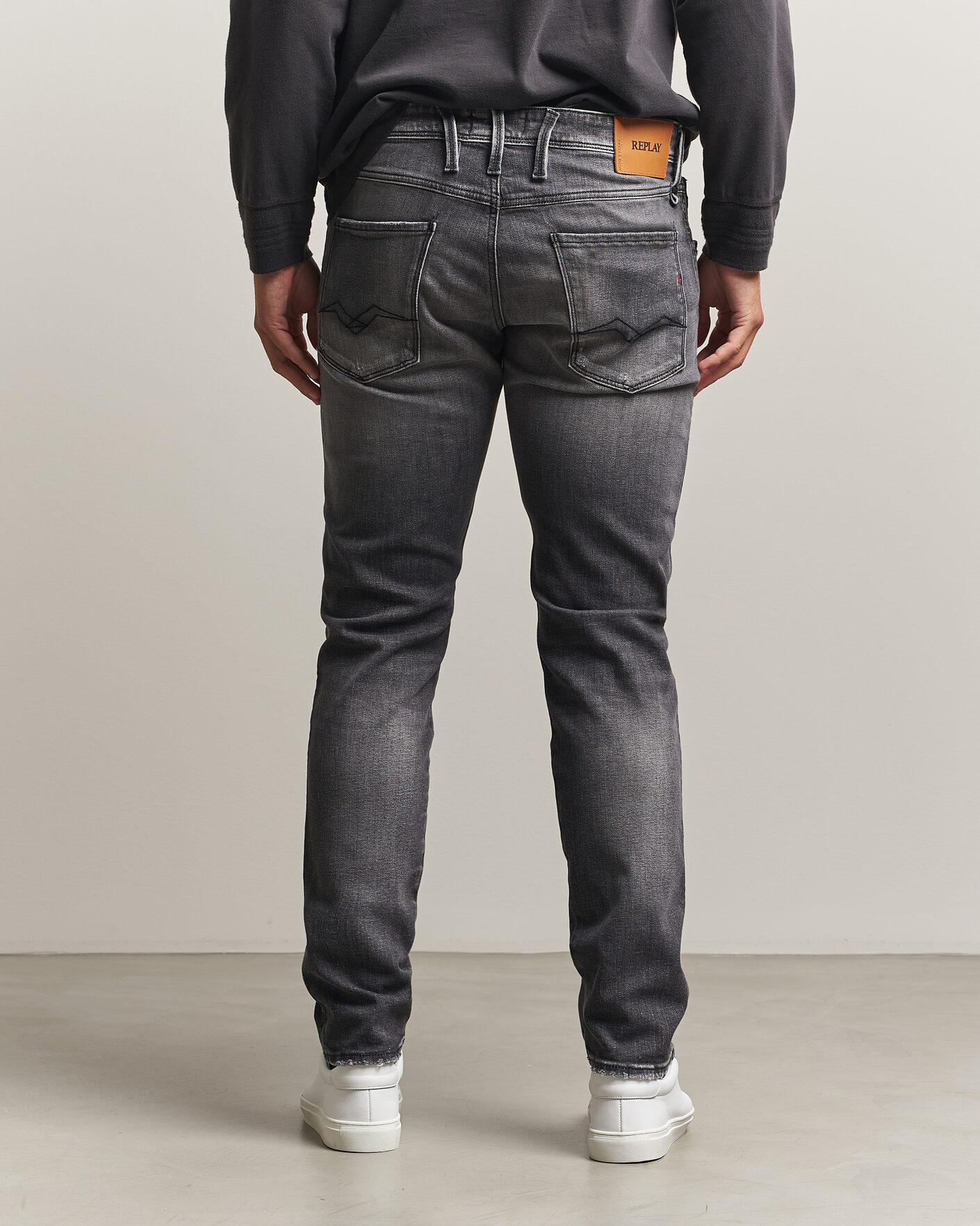 Mies | Farkut | Replay | Anbass 5 Years Wash Jeans Dark Grey