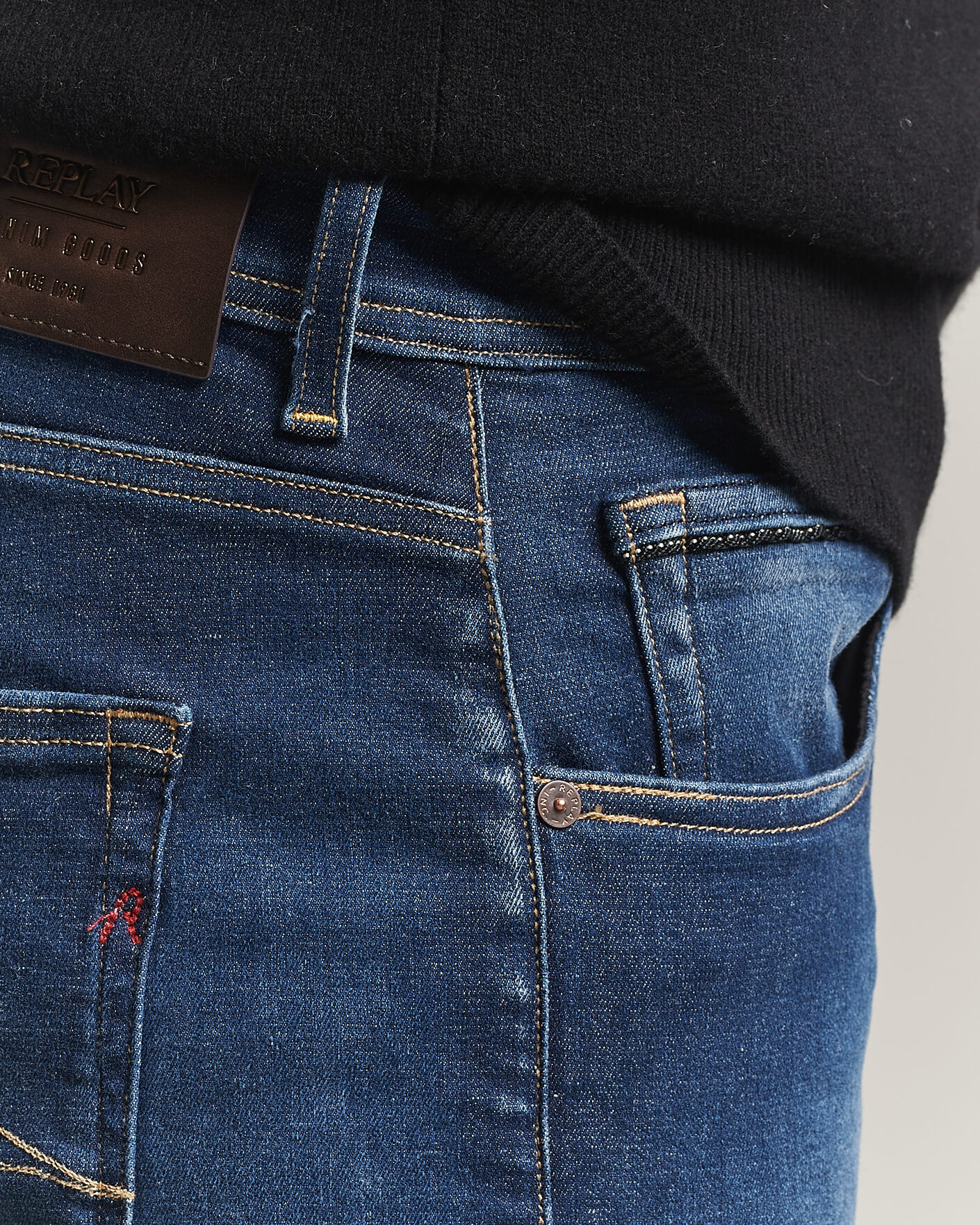 Mies | Farkut | Replay | Grover Hyperflex Jeans Dark Blue