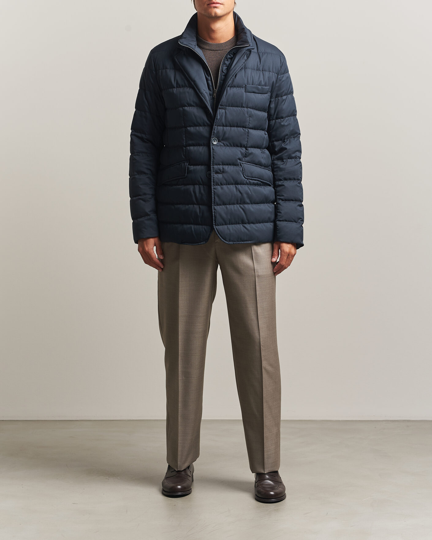 Mies | Takit | Herno | Nylon Down Blazer Navy