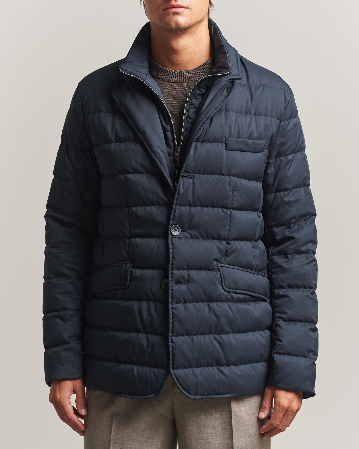 Mies | Takit | Herno | Nylon Down Blazer Navy