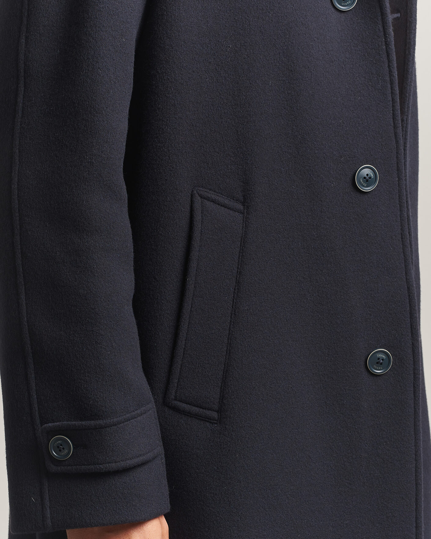 Mies | Takit | Herno | Raglan Wool Coat Navy