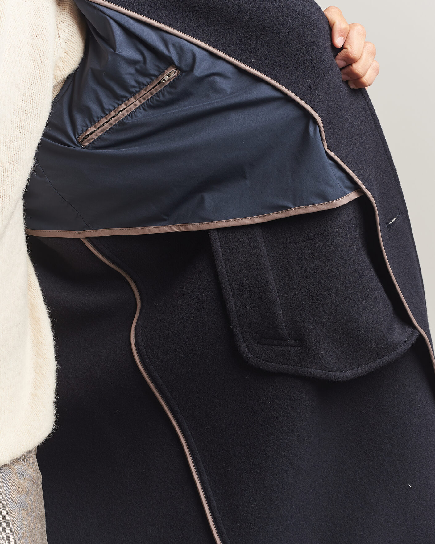 Mies | Takit | Herno | Raglan Wool Coat Navy