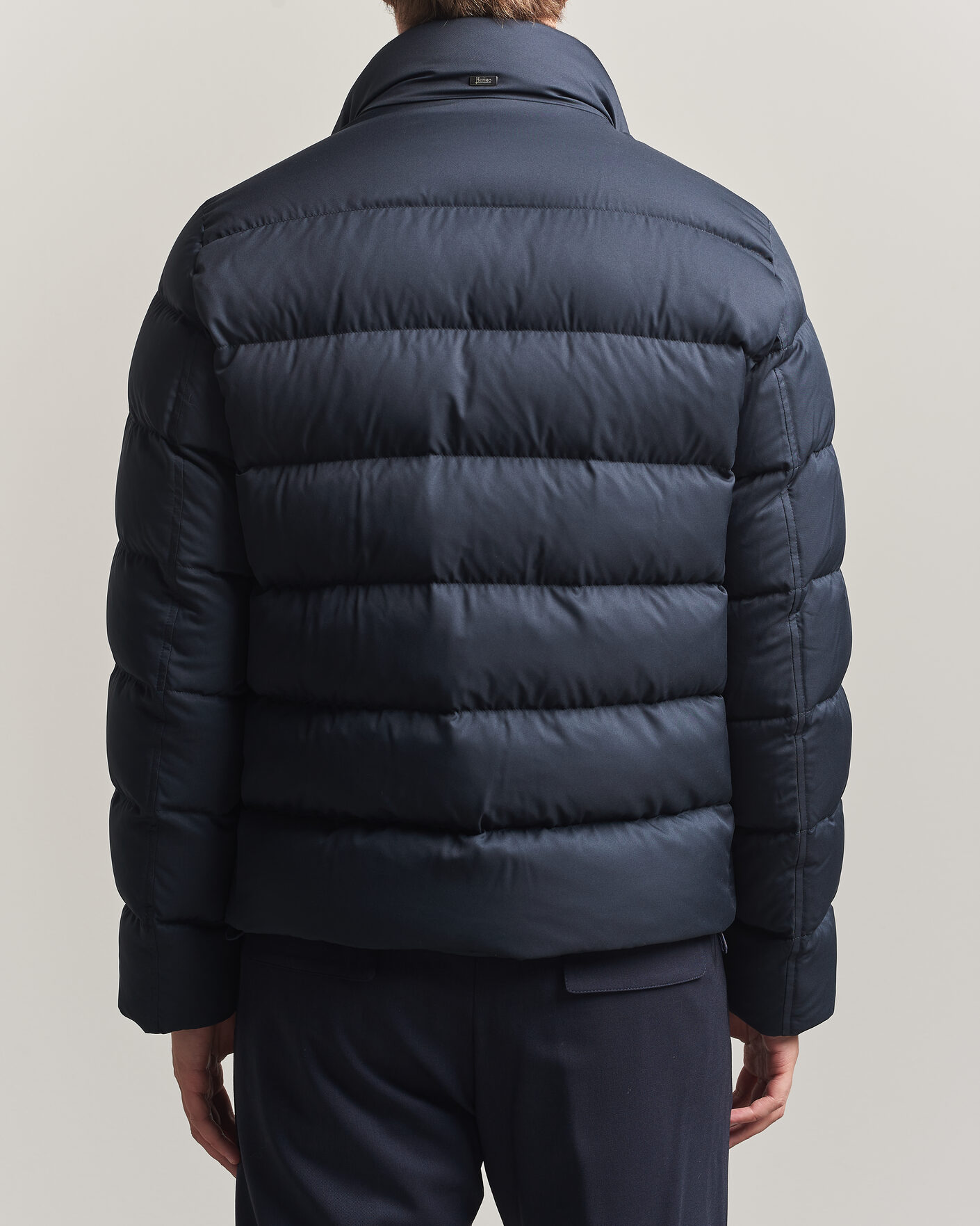 Mies | Takit | Herno | Faux Fur Down Jacket Navy
