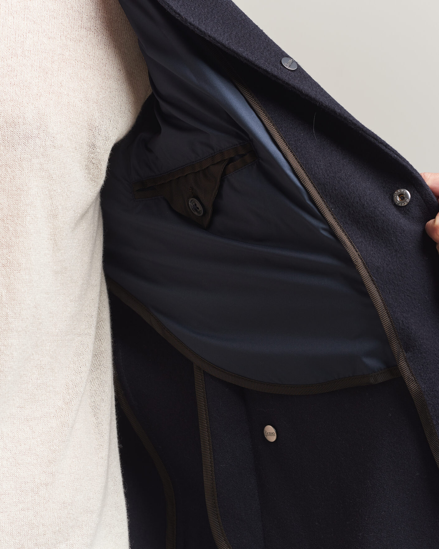 Mies | Takit | Herno | Cashmere Overshirt Navy