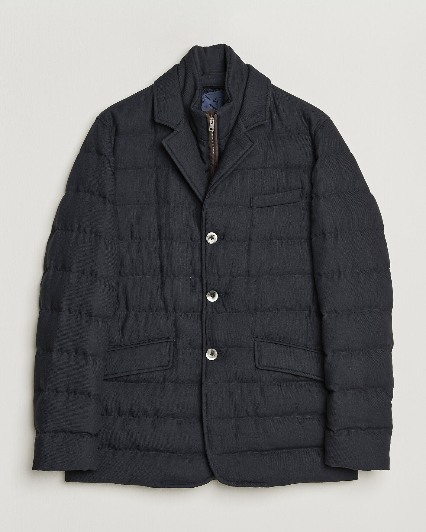Mies | Takit | Herno | Flannel Down Blazer Navy
