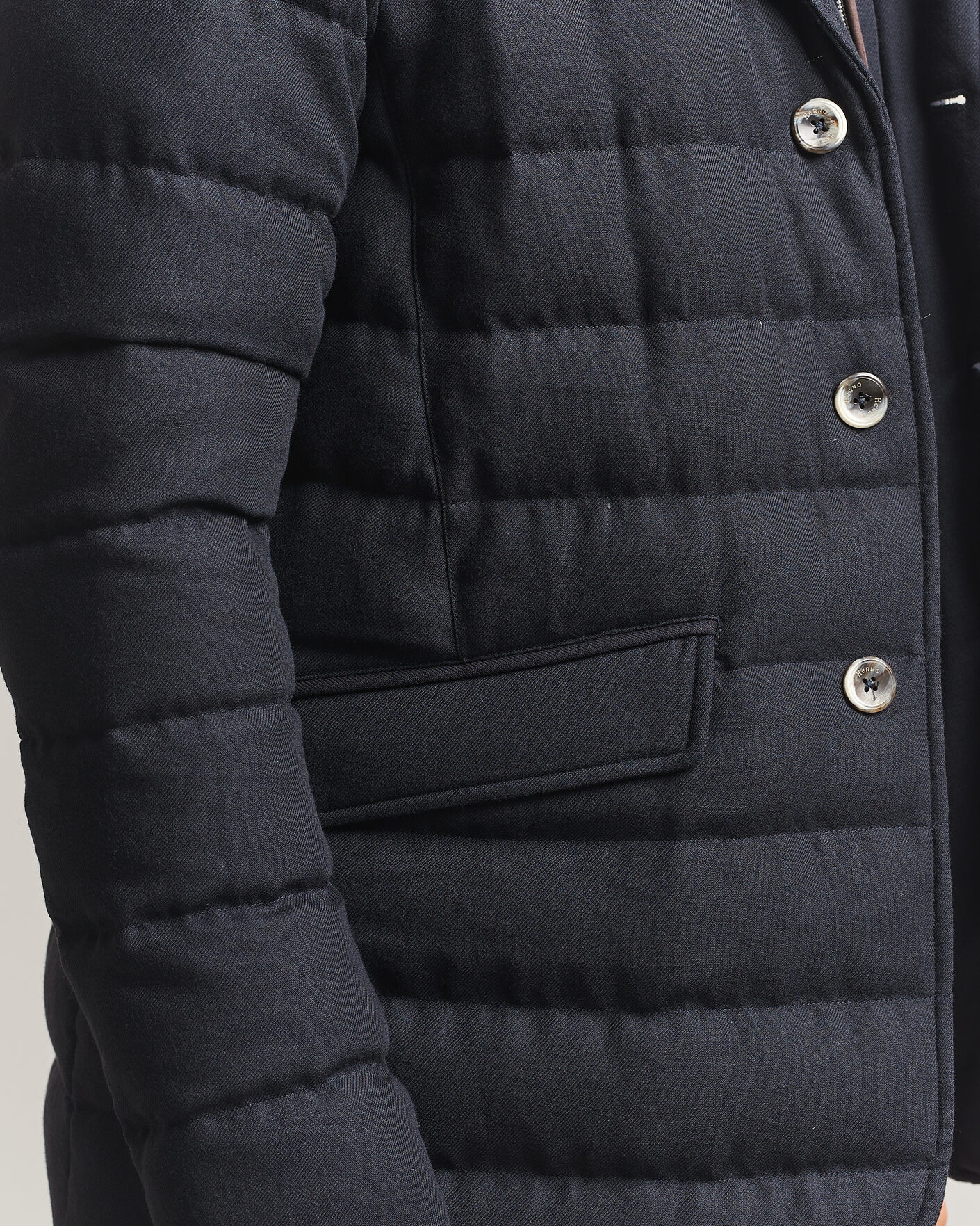 Mies | Takit | Herno | Flannel Down Blazer Navy