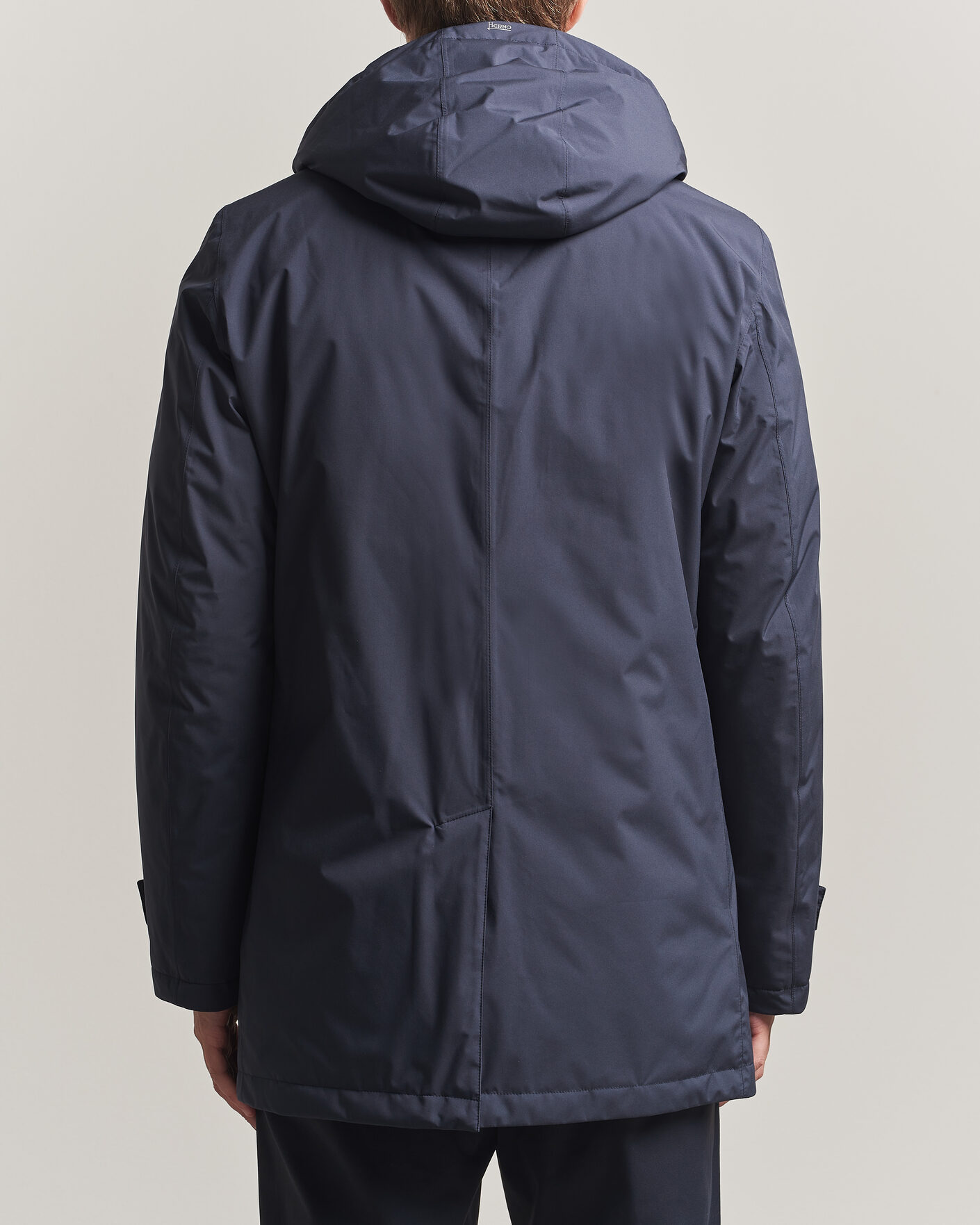 Mies | Takit | Herno | Waterproof Nylon Coat Navy