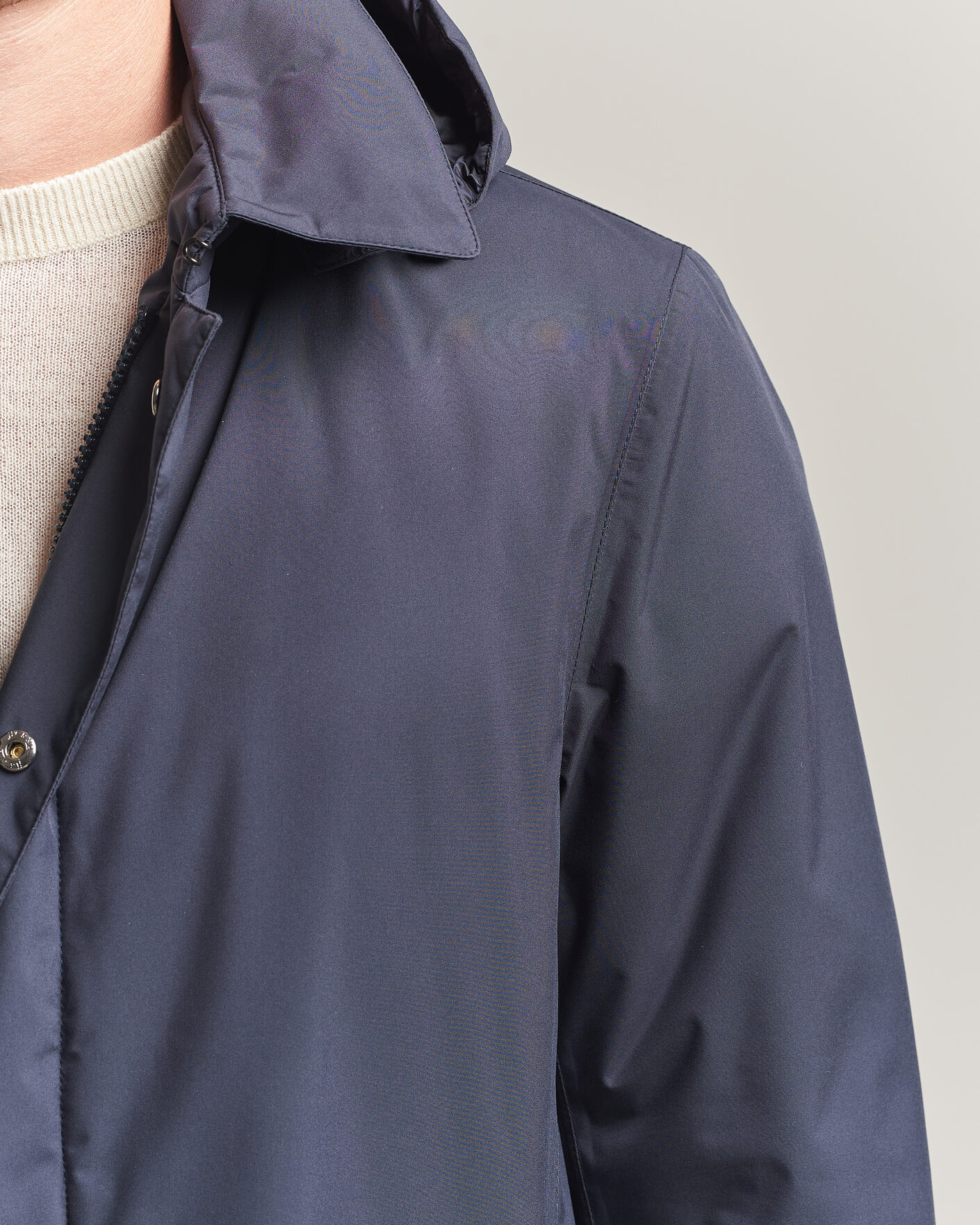 Mies | Takit | Herno | Waterproof Nylon Coat Navy