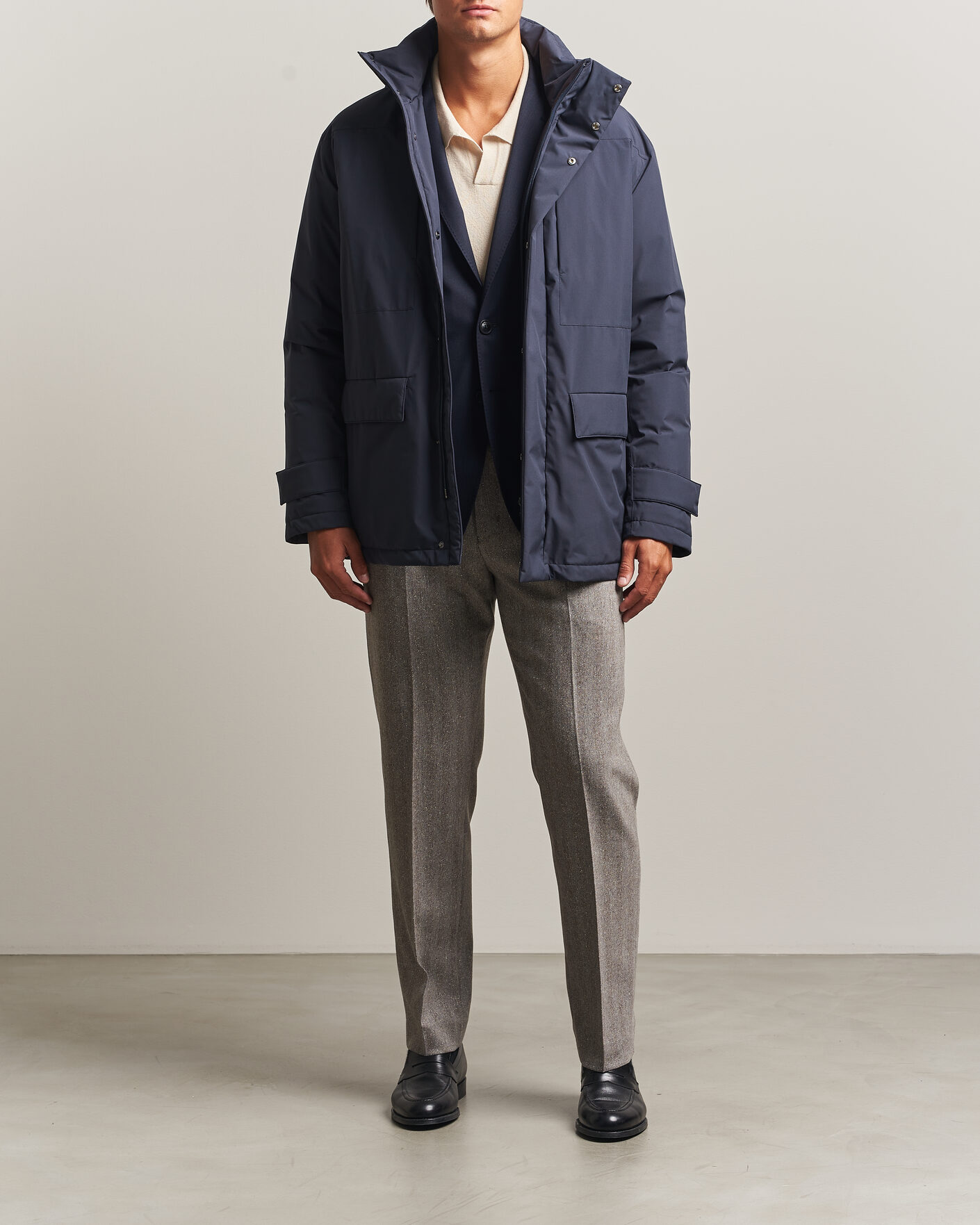 Mies | Takit | Herno | Waterproof Down Coat Navy