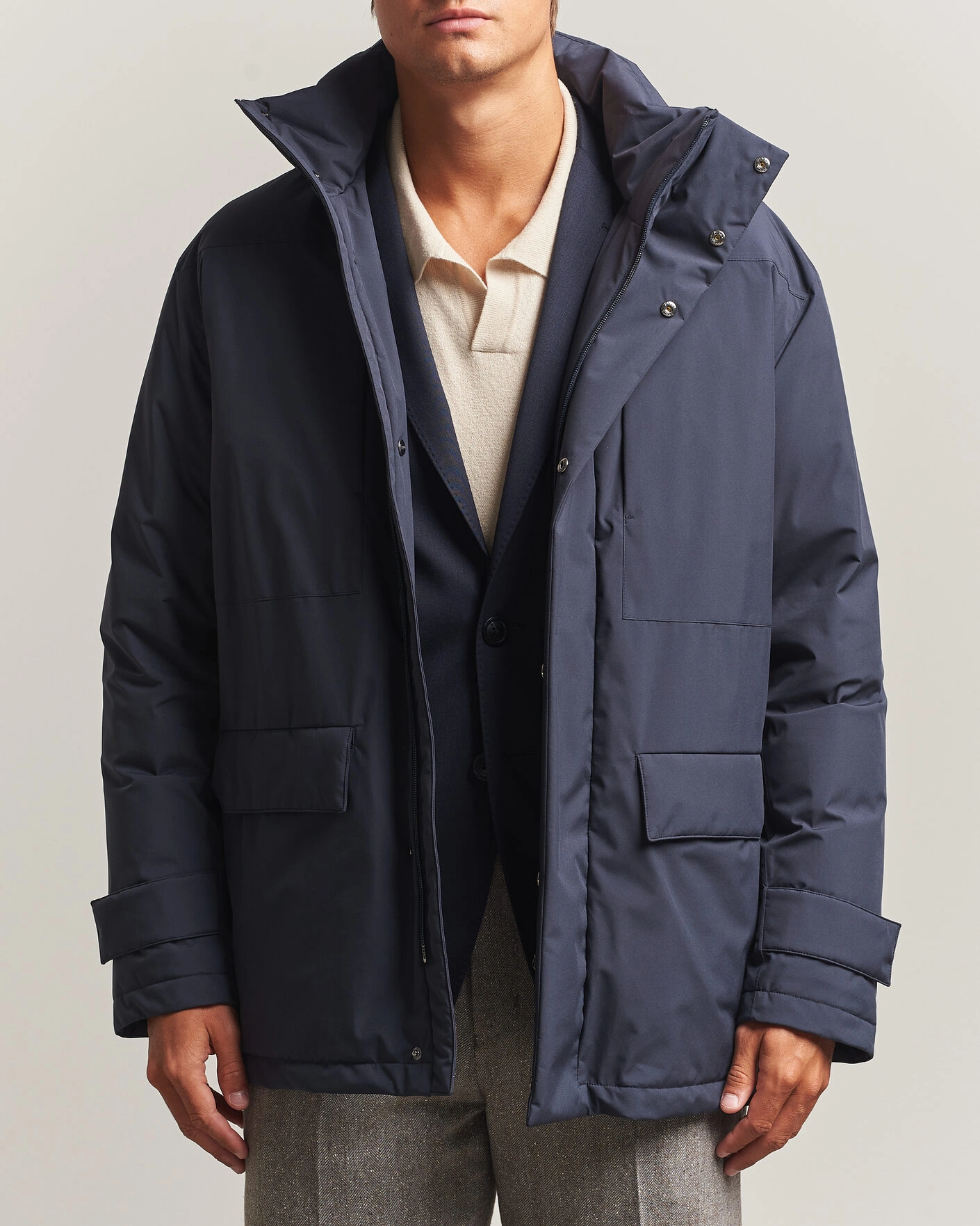 Mies | Takit | Herno | Waterproof Down Coat Navy