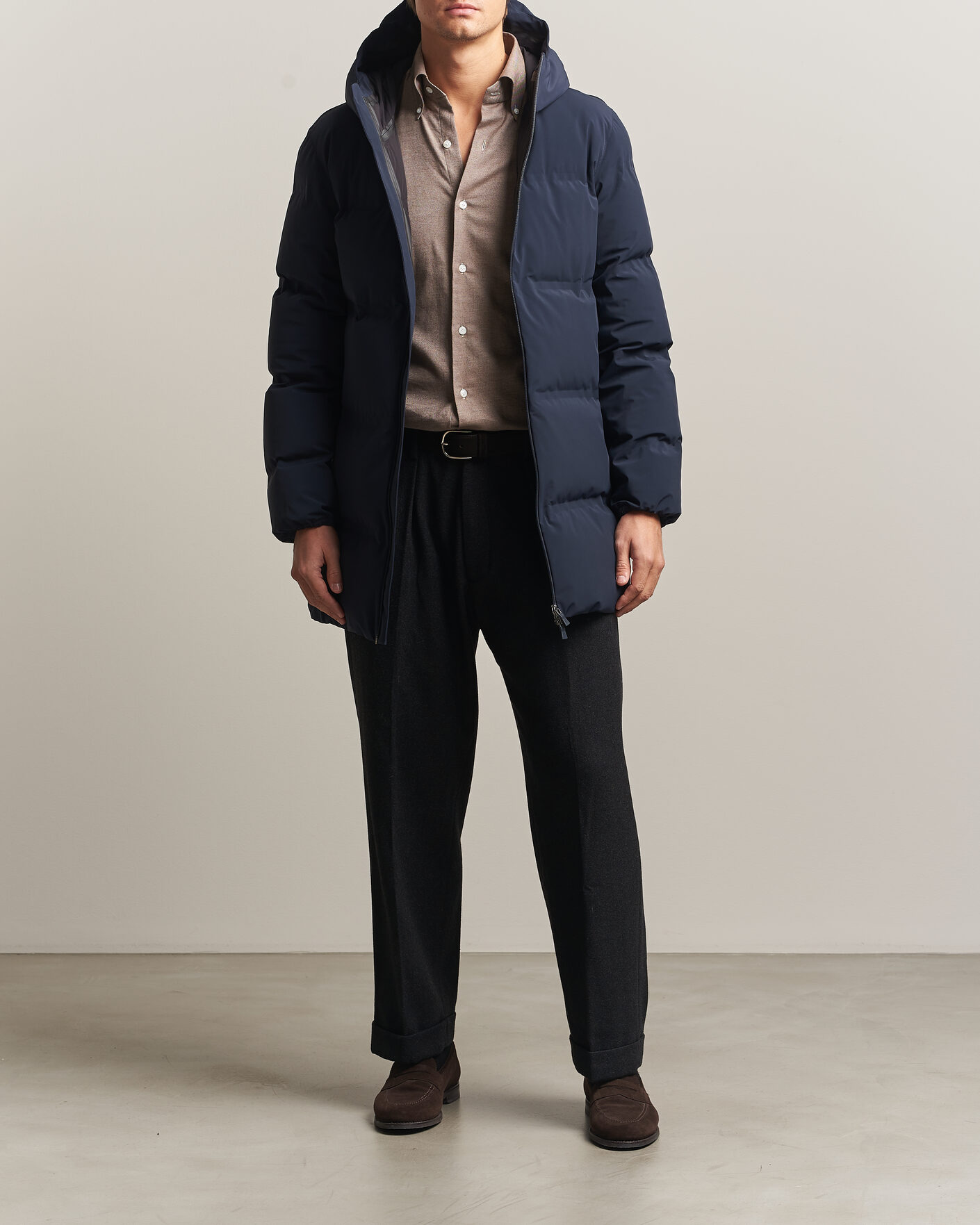 Mies | Takit | Herno | Waterproof Stretch Down Parka Navy