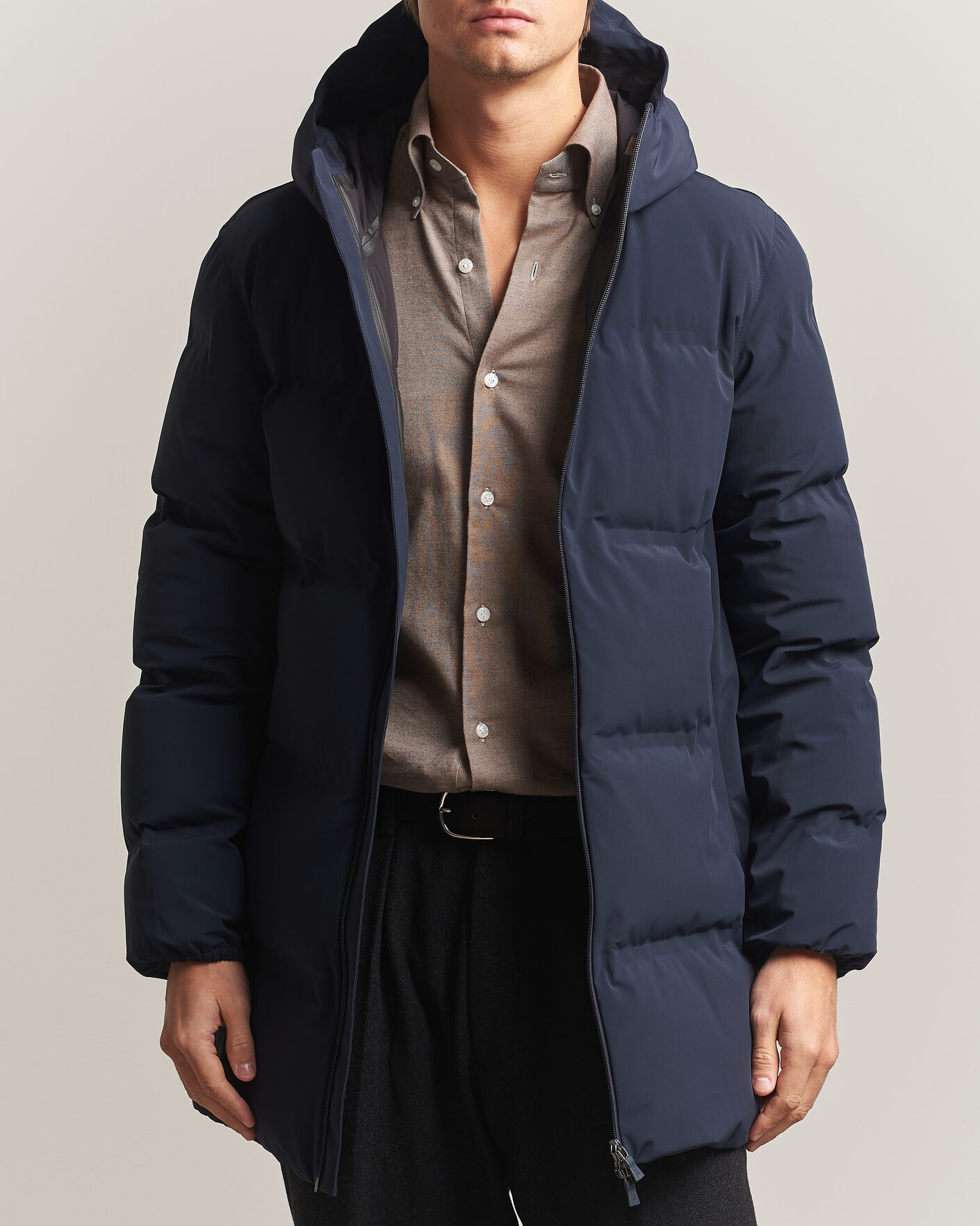Mies | Takit | Herno | Waterproof Stretch Down Parka Navy