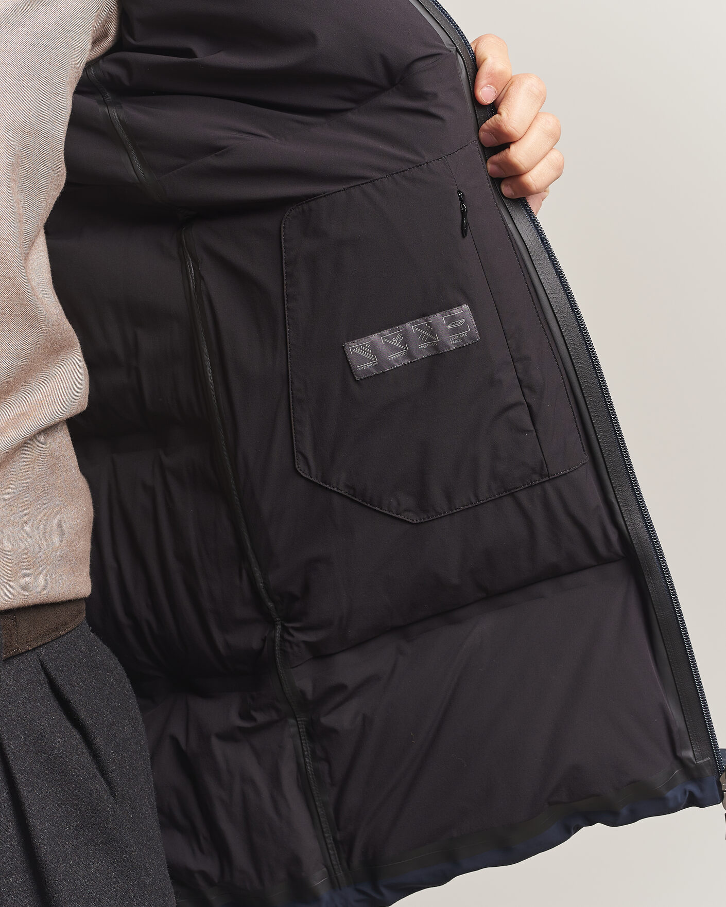 Mies | Takit | Herno | Waterproof Stretch Down Parka Navy