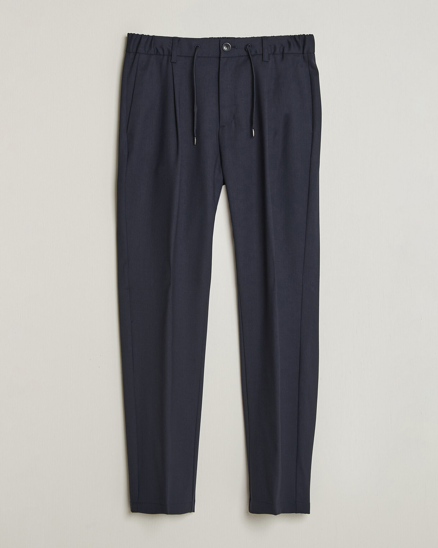 Mies | Housut | Herno | Pleated Wool Trousers Navy