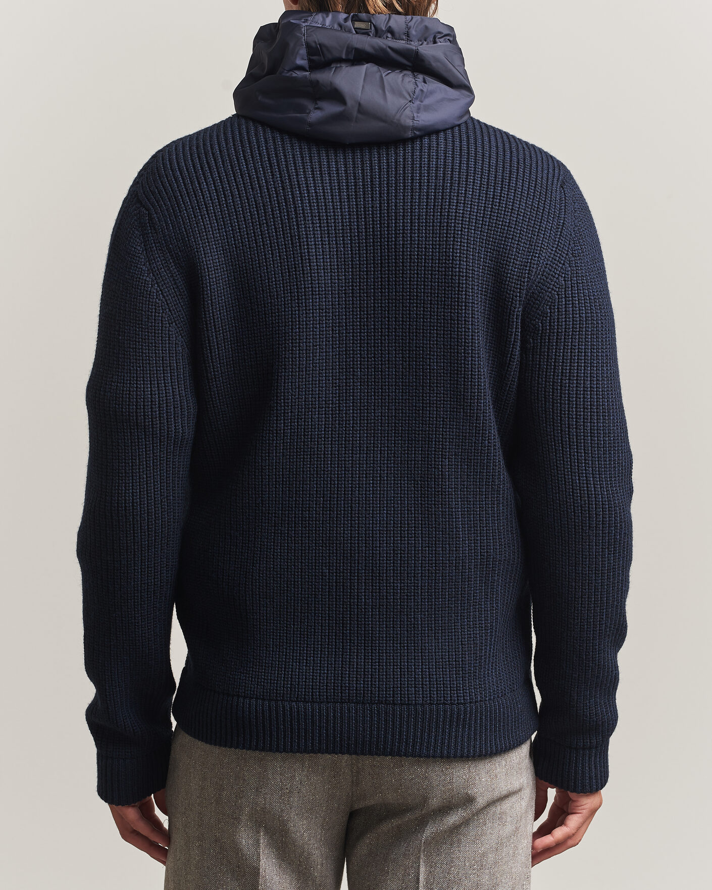 Mies | Puserot | Herno | Full Zip Knit Cardigan Navy