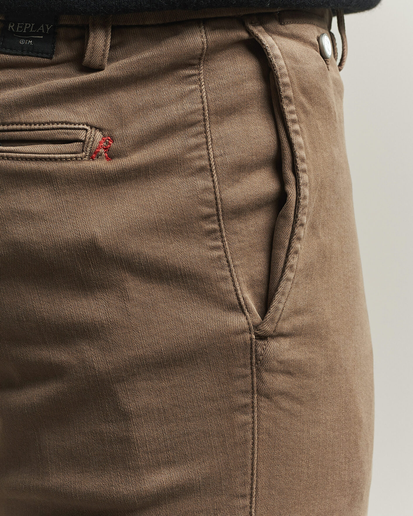 Mies | Housut | Replay | Benni Hyperflex X-Lite Chinos Brown