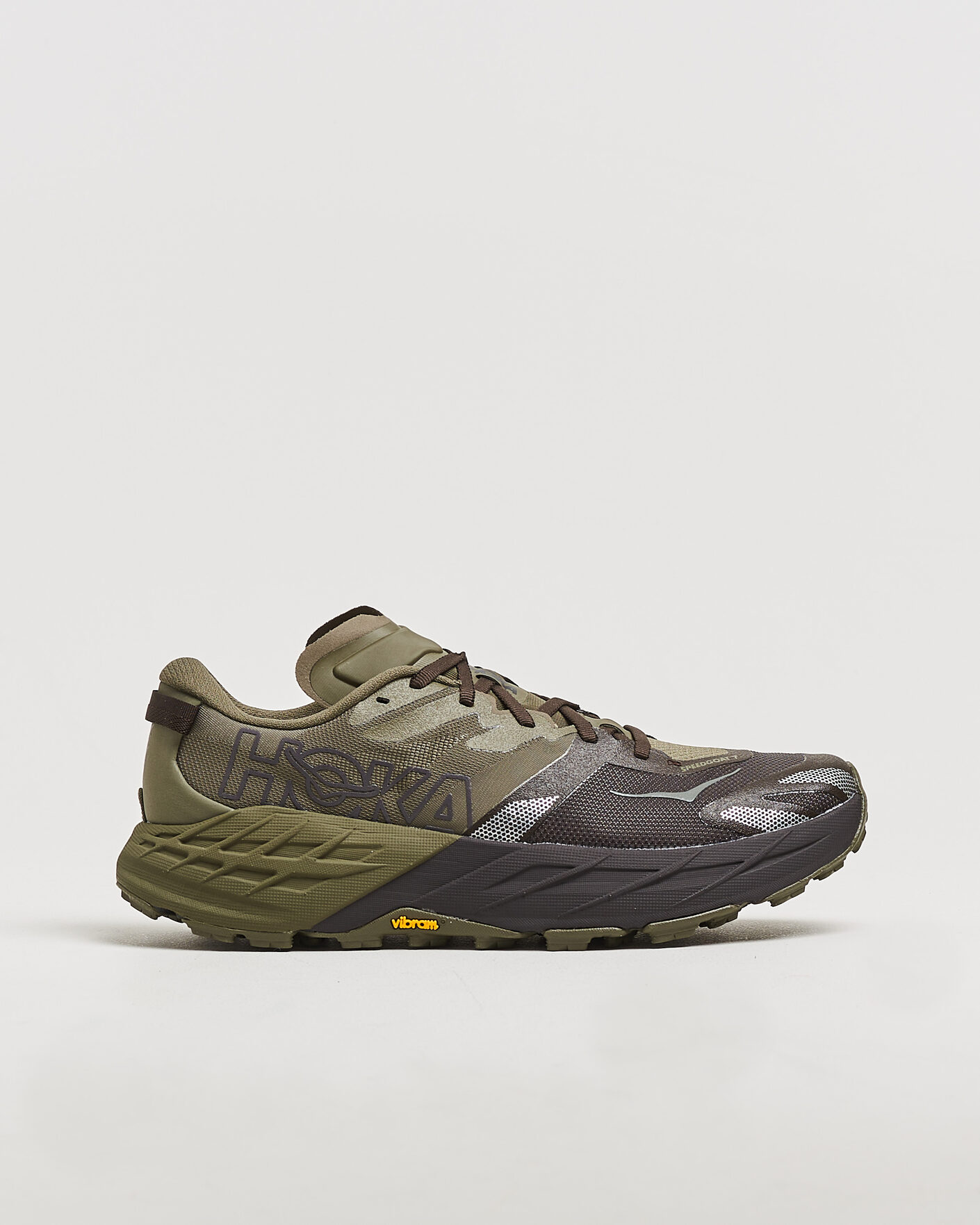Mies | Vaelluskengät | Hoka | Speedgoat 7 Antique Olive/Black