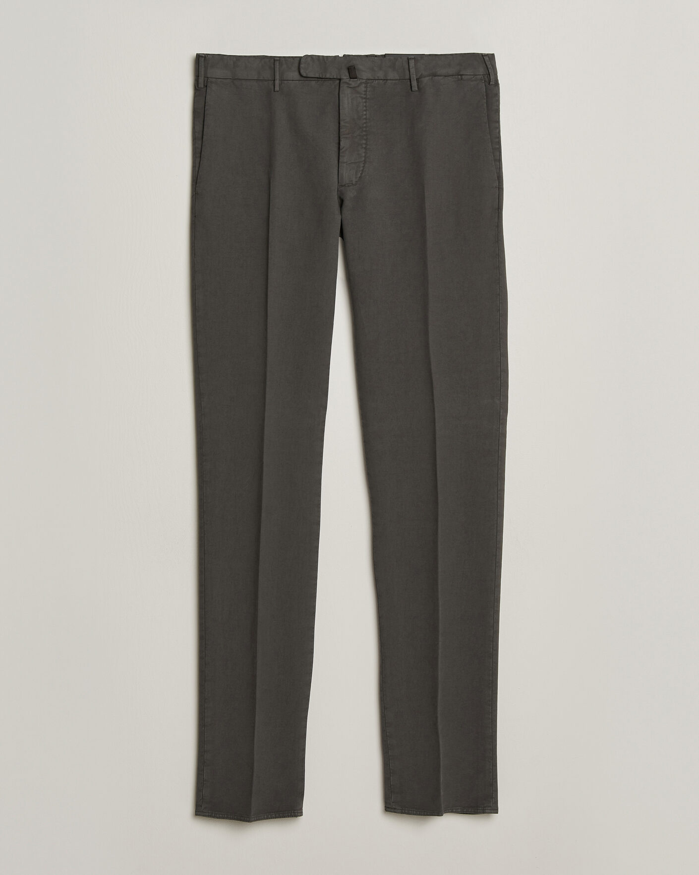Mies | Housut | Incotex | Slim Fit Soft Cotton Stretch Chinos Dark Grey