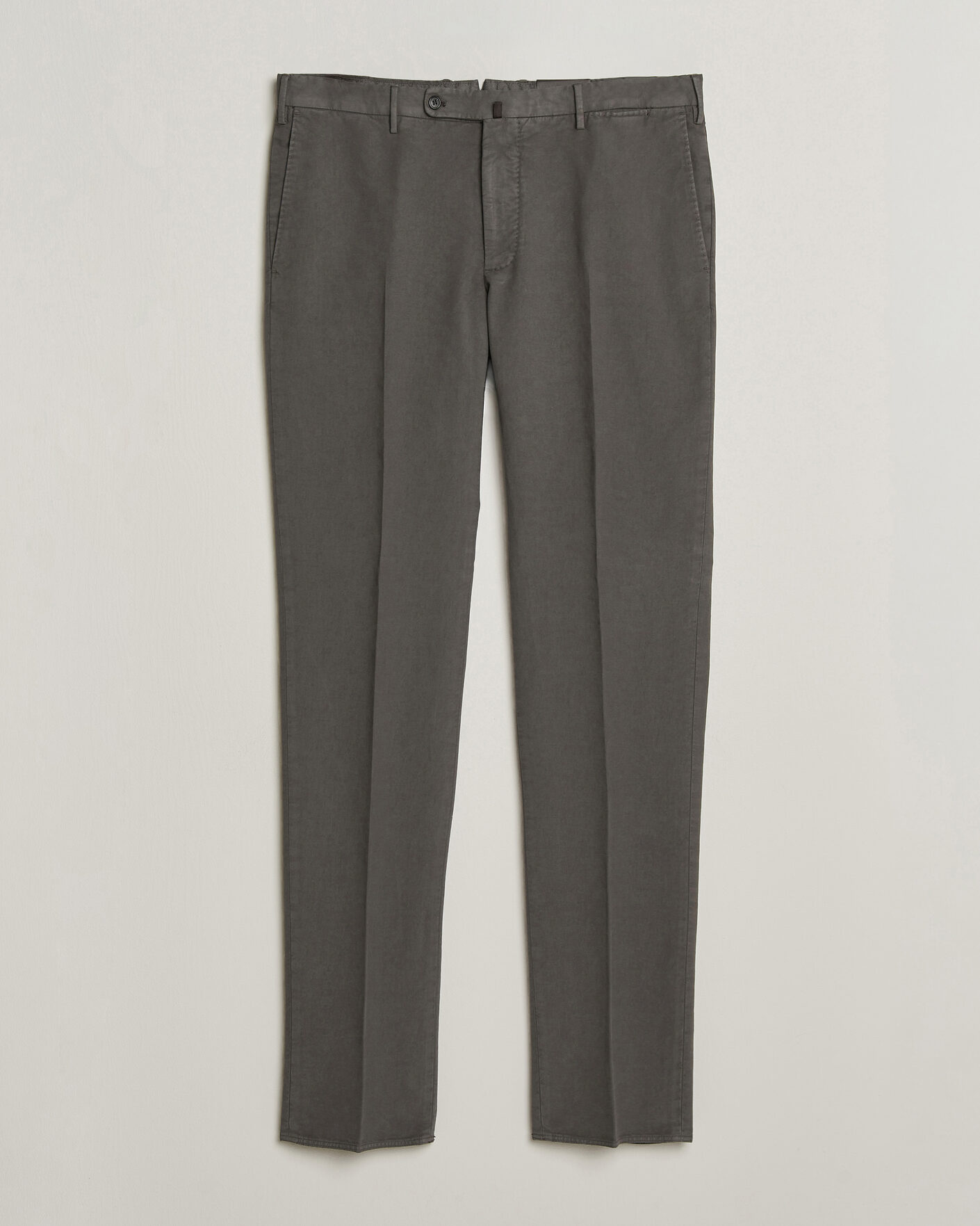 Mies | Housut | Incotex | Regular Fit Soft Cotton Stretch Chinos Dark Grey