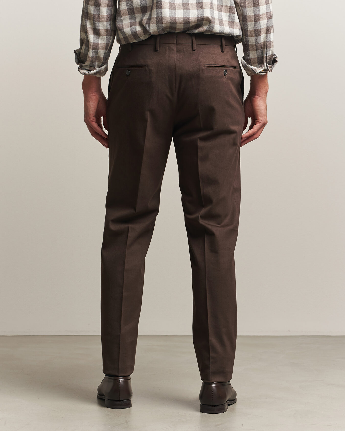 Mies | Housut | Incotex | Regular Fit Cotton/Cashmere Trousers Military