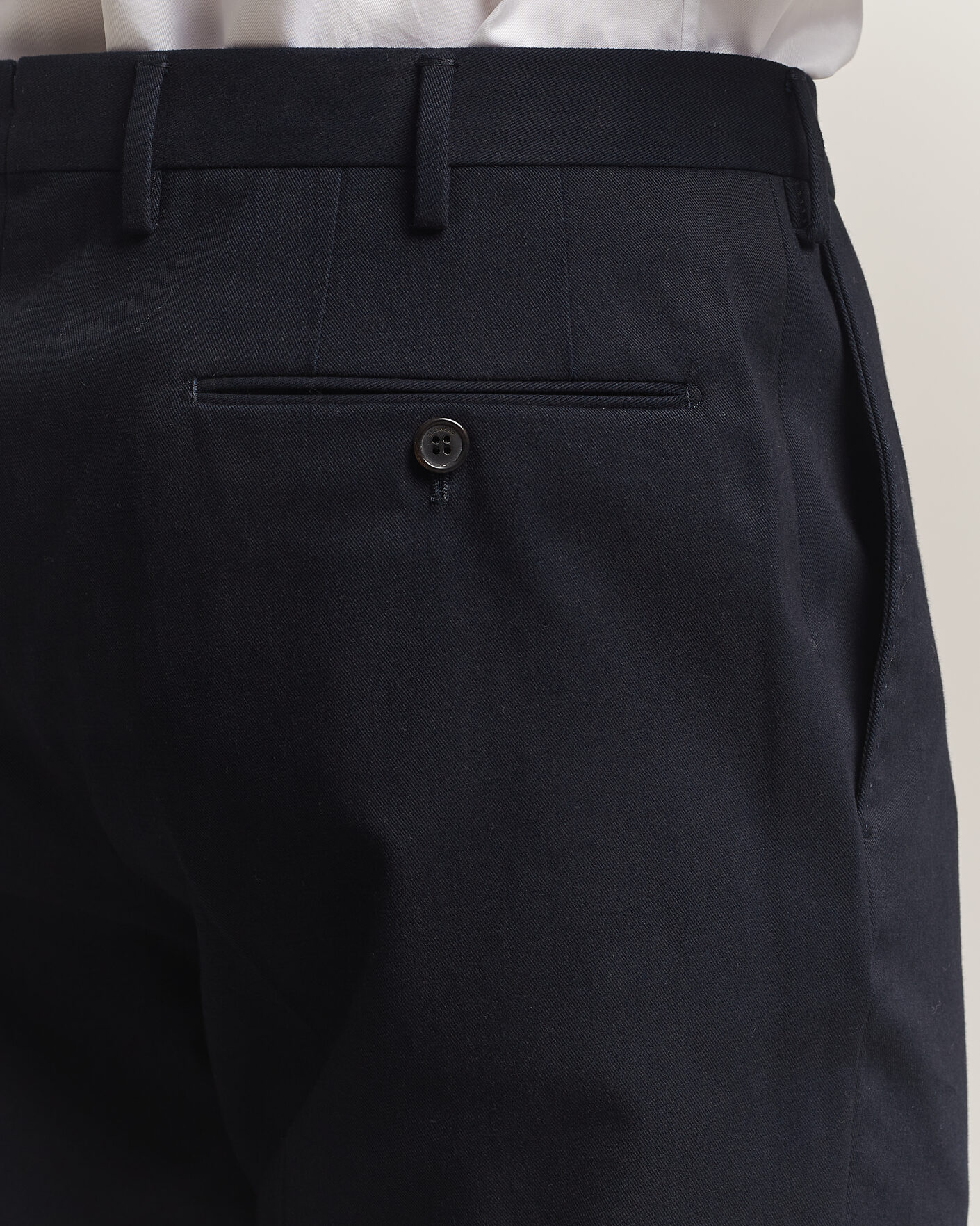 Mies | Housut | Incotex | Regular Fit Cotton/Cashmere Trousers Navy