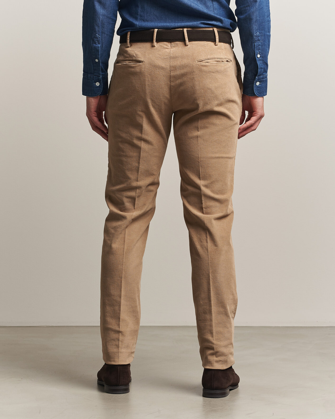 Mies | Housut | Incotex | Slim Fit Baby Corduroy Trousers Beige