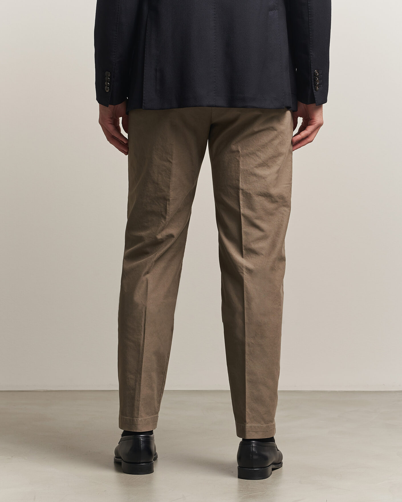 Mies | Housut | Incotex | Regular Fit Garment Dyed Slacks Taupe