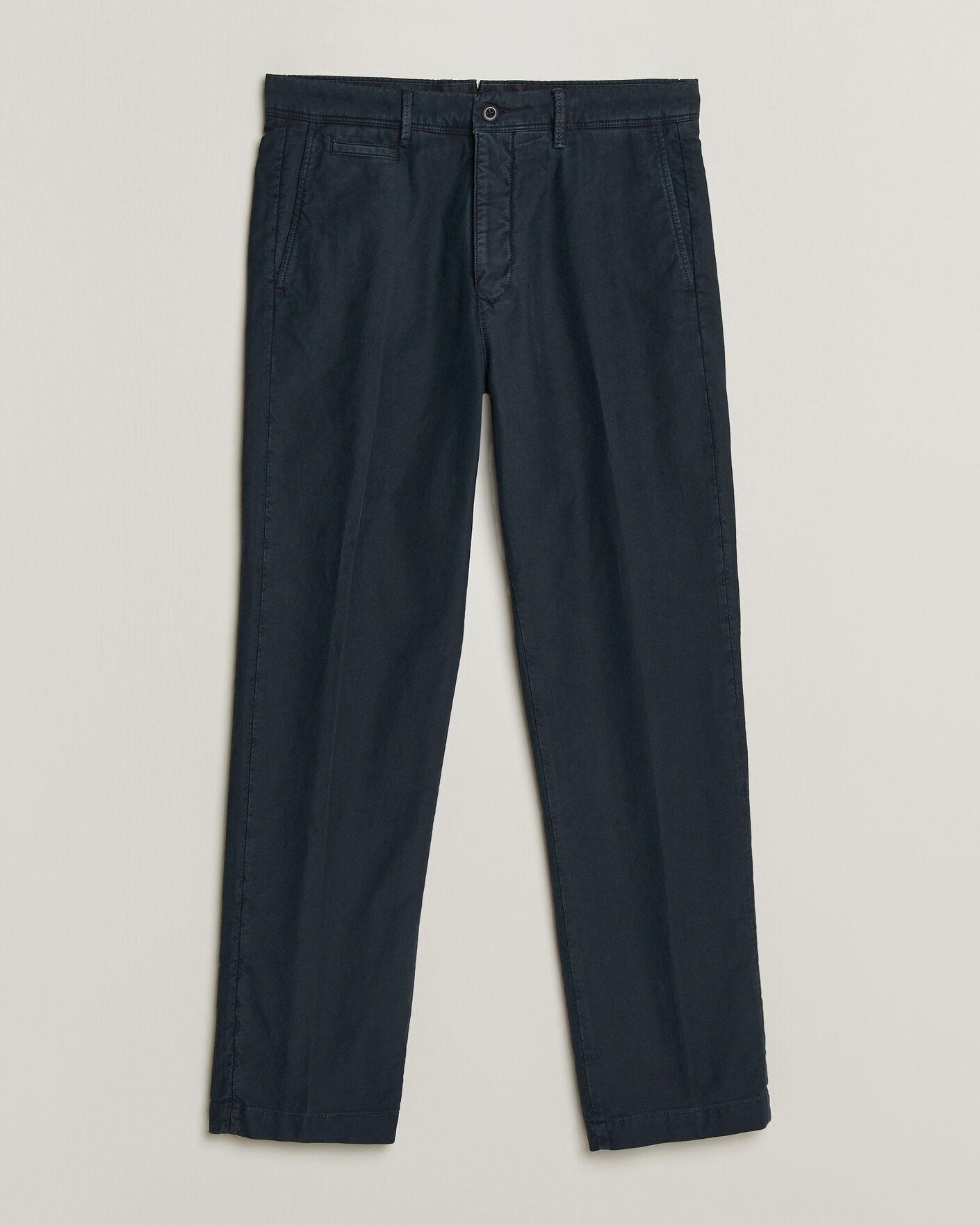 Mies | Housut | Incotex | Regular Fit Garment Dyed Slacks Navy
