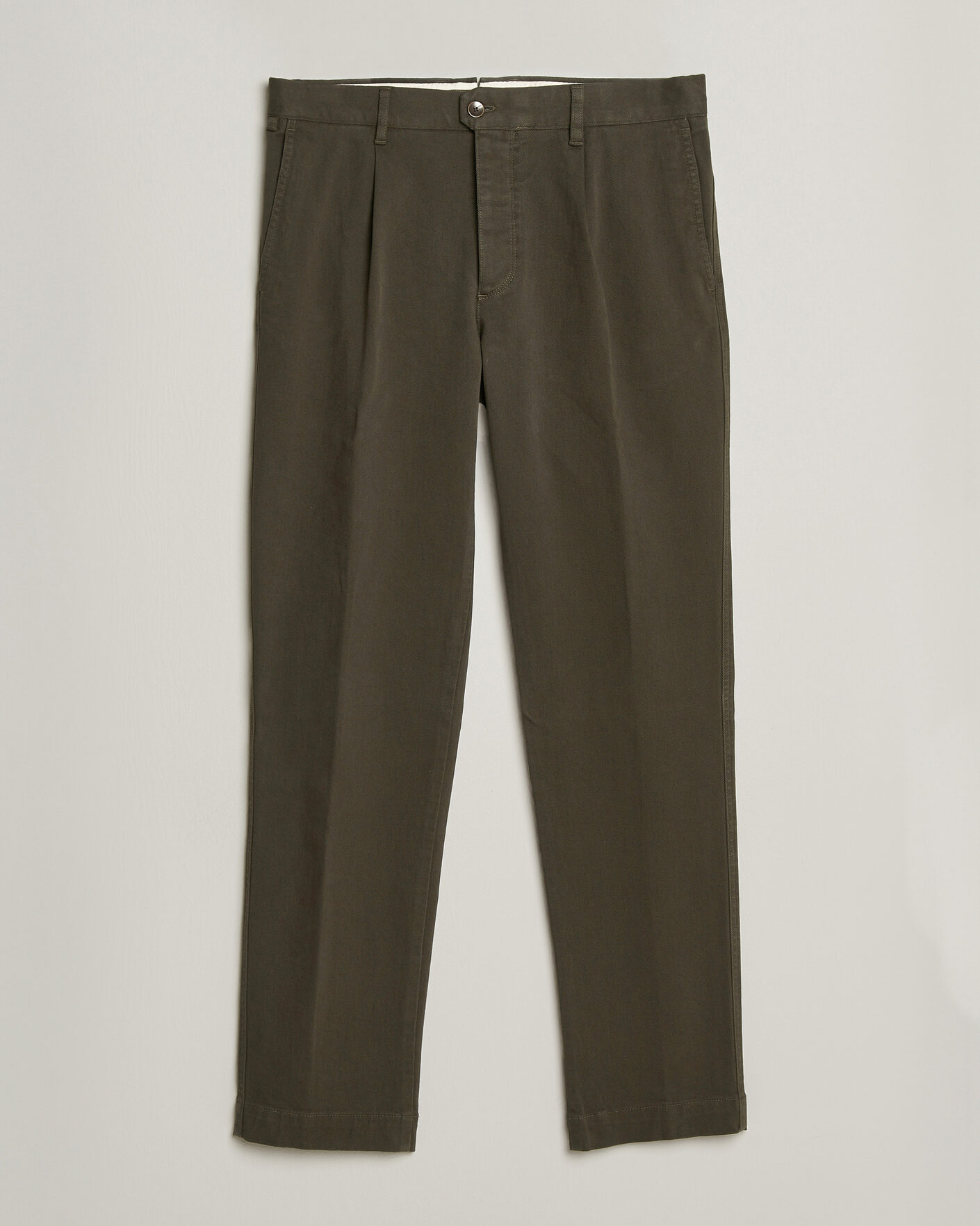 Mies | Housut | Incotex | Regular Fit Cover Chinos Dark Green