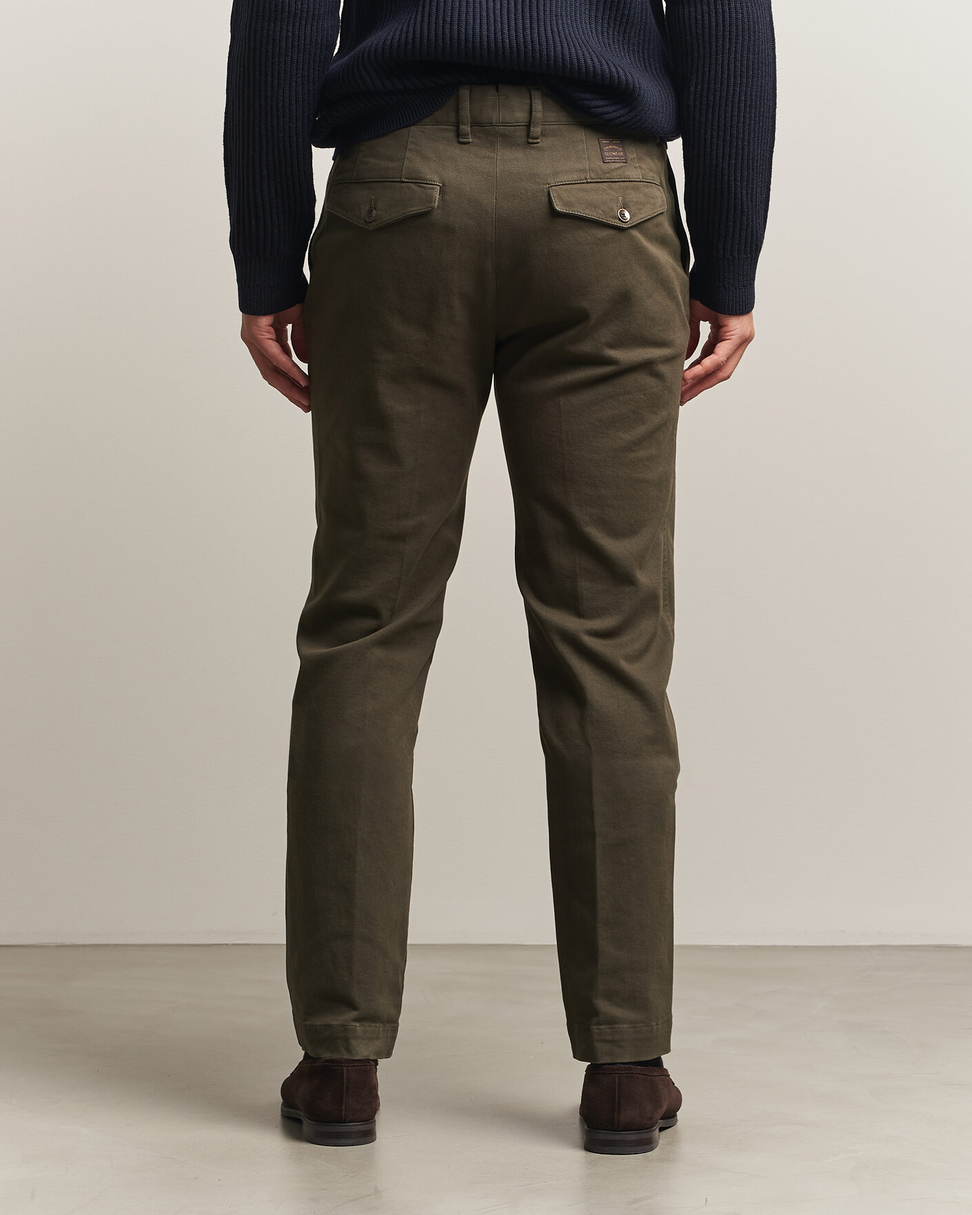 Mies | Housut | Incotex | Regular Fit Cover Chinos Dark Green