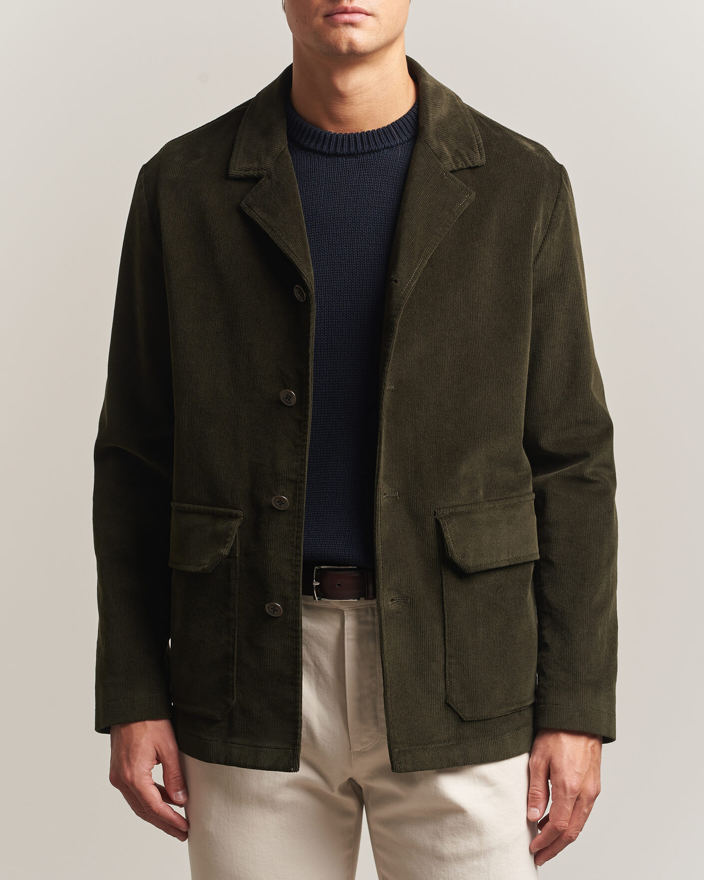 Mies | Pikkutakit | Incotex | Corduroy Sports Jacket Forest Green
