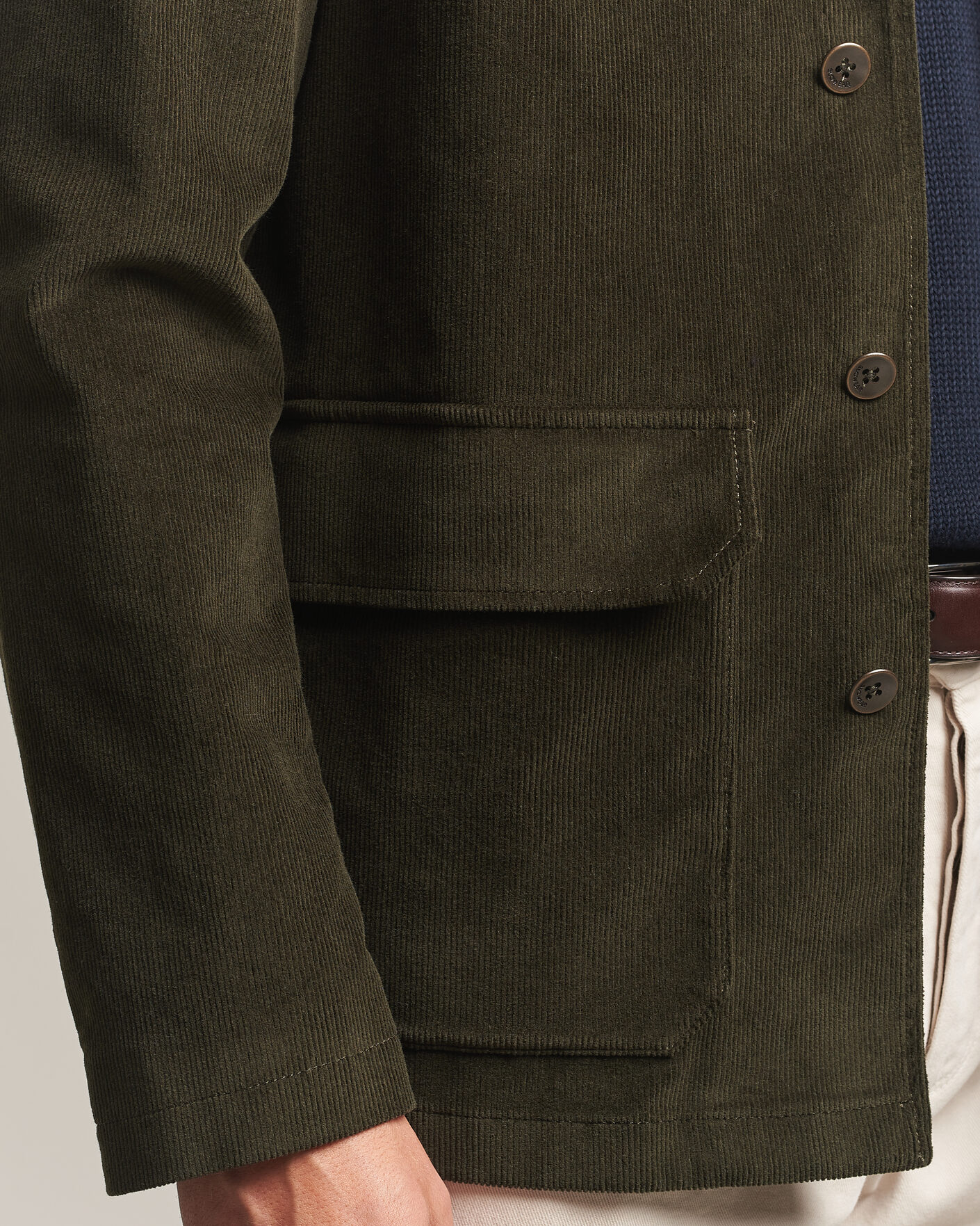 Mies | Pikkutakit | Incotex | Corduroy Sports Jacket Forest Green