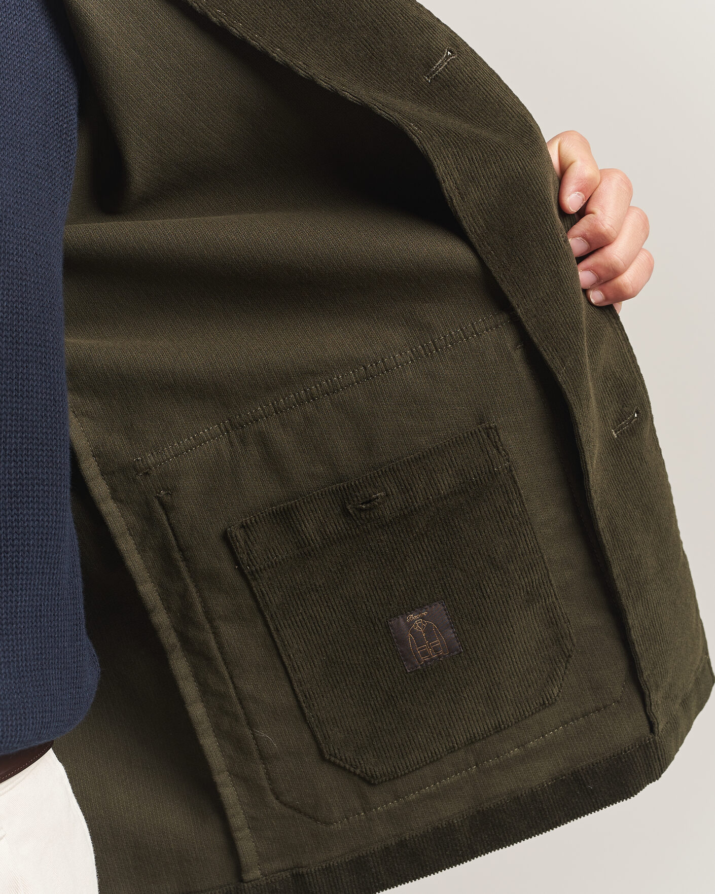 Mies | Pikkutakit | Incotex | Corduroy Sports Jacket Forest Green