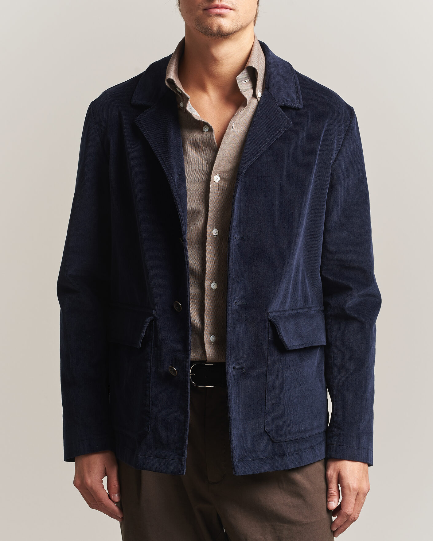 Mies | Pikkutakit | Incotex | Corduroy Sports Jacket Navy