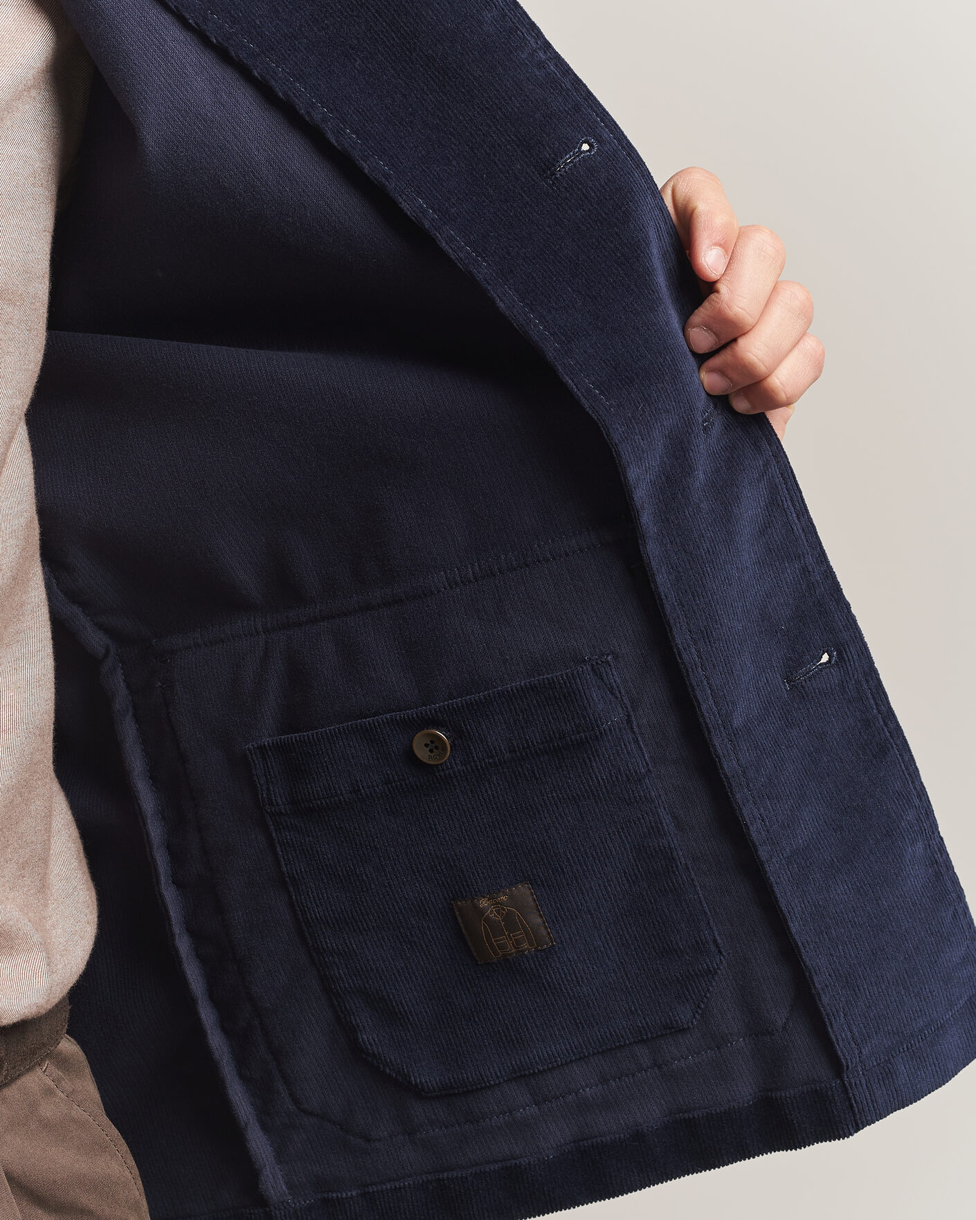 Mies | Pikkutakit | Incotex | Corduroy Sports Jacket Navy