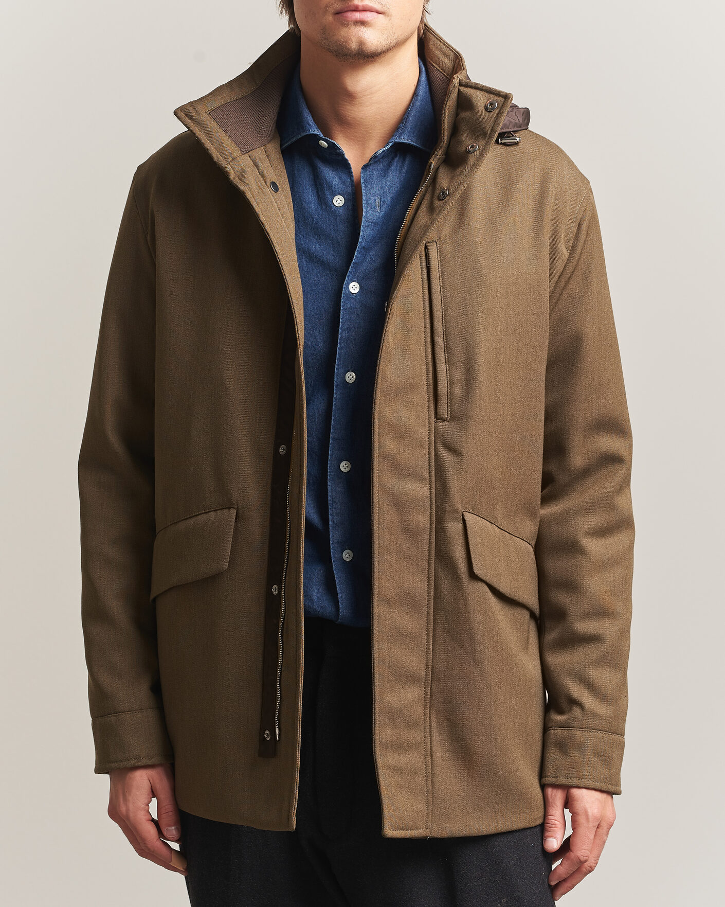 Mies | Takit | Incotex | Water Repellent Rain Caban Country Green
